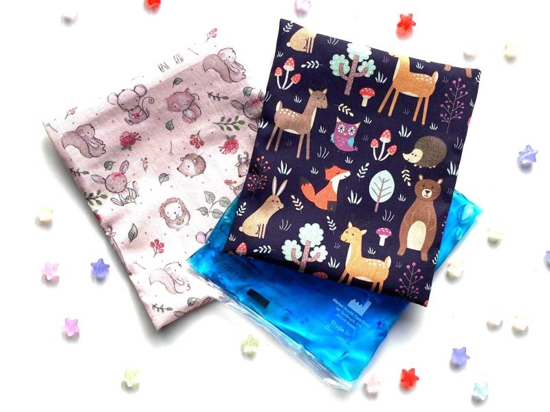 Kühlpack & Hülle, Kühlakkuhülle, Hülle Kalt-Warm-Kompresse, Kühlpad, Beulentröster, Tiere, Waldtiere, Fuchs, Bär, Maus, Reh, Junge, Mädchen von Etsy - DasFrecheKaro