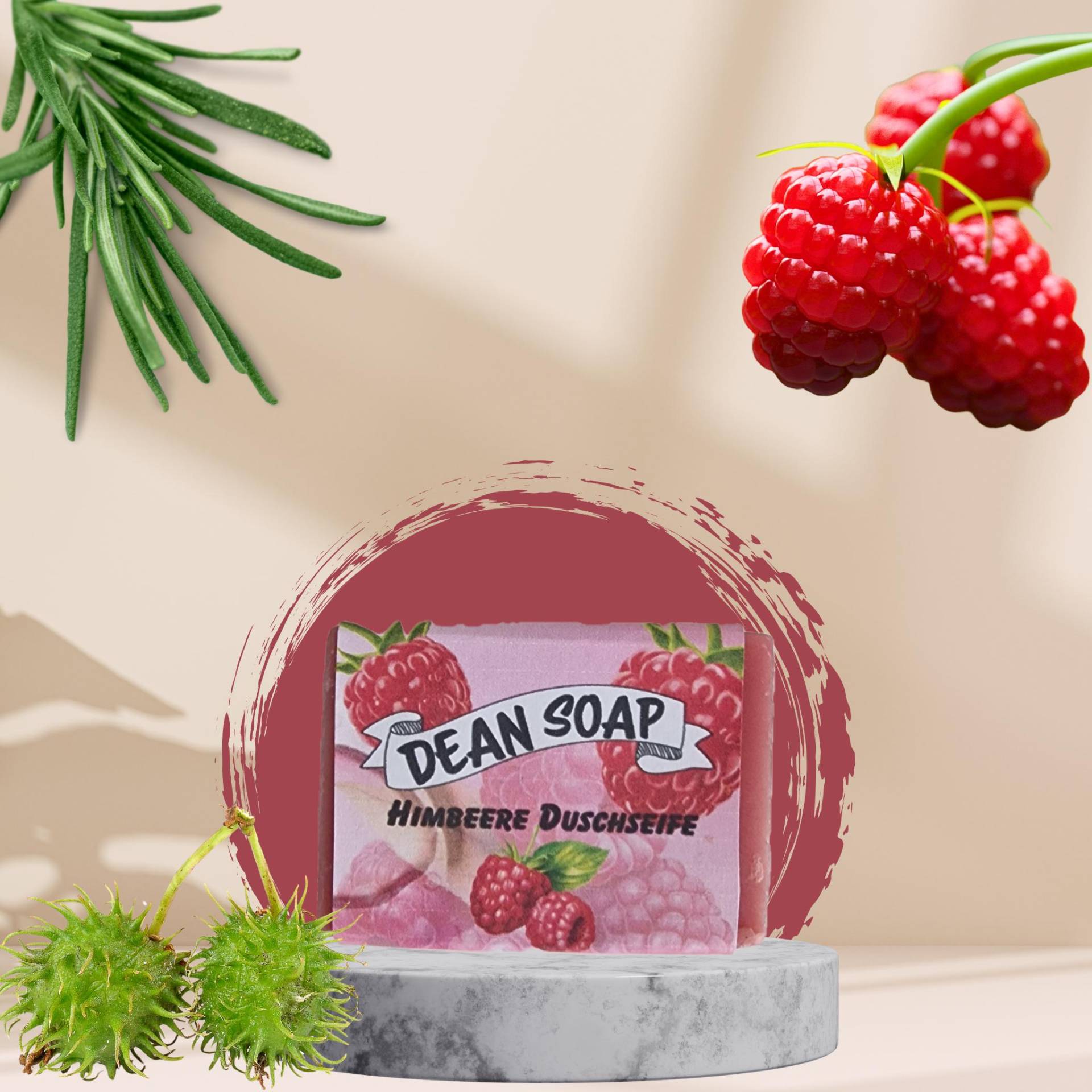 Himbeere Duschseife, Hautpflege, Naturseife, Fruchtig, Süss, Vegan, Bio, Körperpflege, Natürlich, Naturkosmetik von Etsy - Deansoap