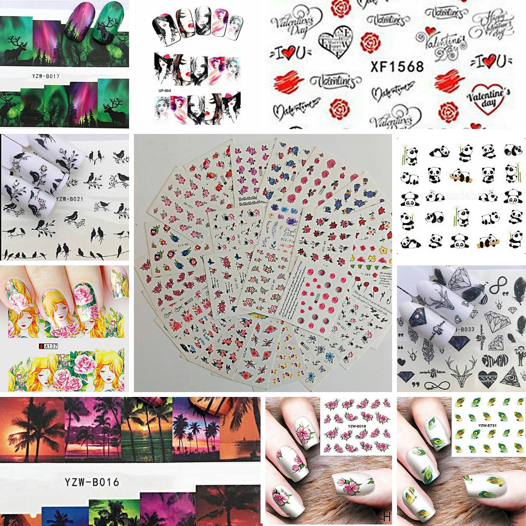 Nailart Decals Sticker 20 Stück von Etsy - Decorsbellacreation