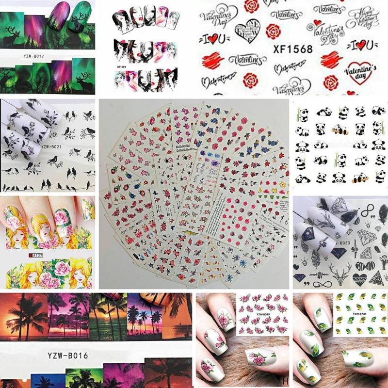Nailart Decals Sticker 20 Stück von Etsy - Decorsbellacreation