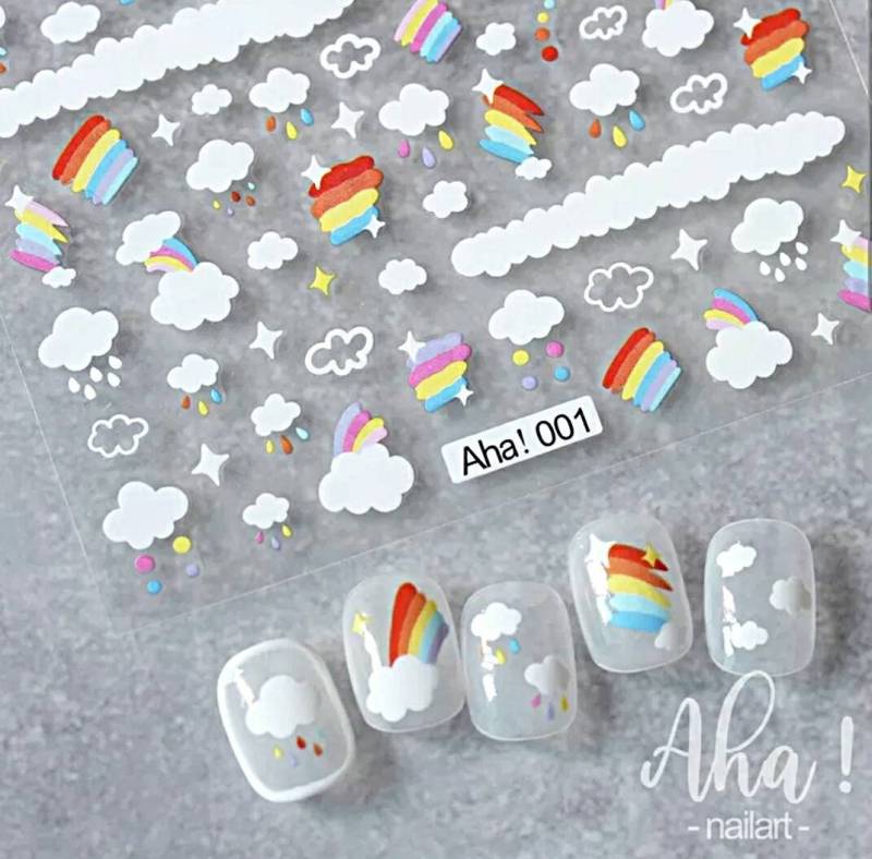 Nailart Sticker Regenbogen von Etsy - Decorsbellacreation
