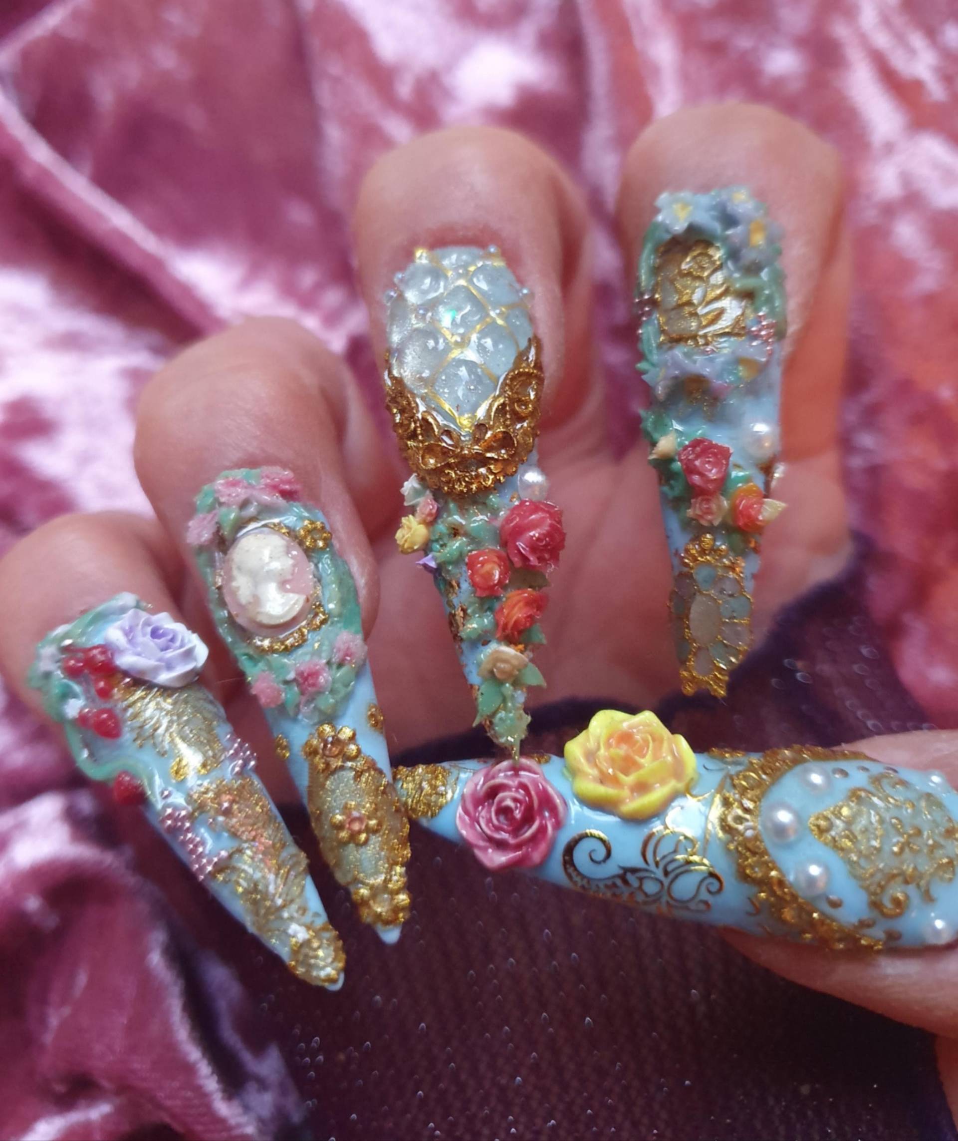 Madame De Pompadour Rokoko Drücken Auf Die Nägel von Etsy - DeeniasUniques