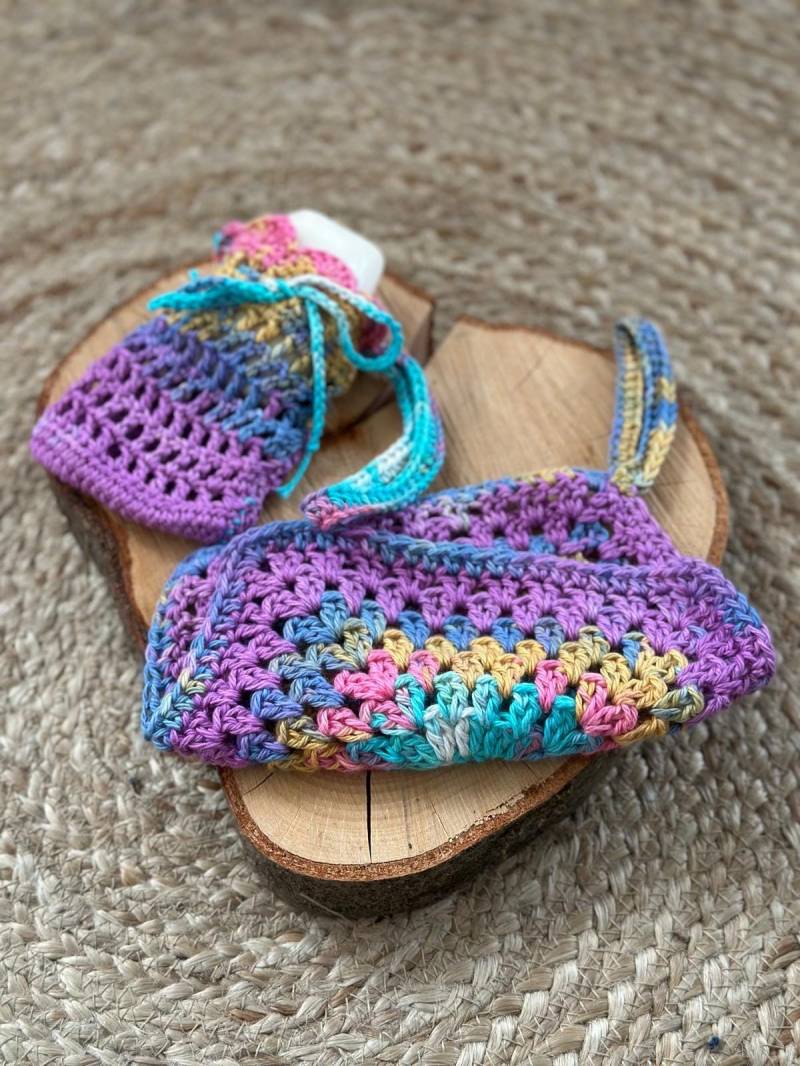 Set 2 - Bestehend Aus Seifensäckchen Und Waschlappen von Etsy - DeineWunschstuecke