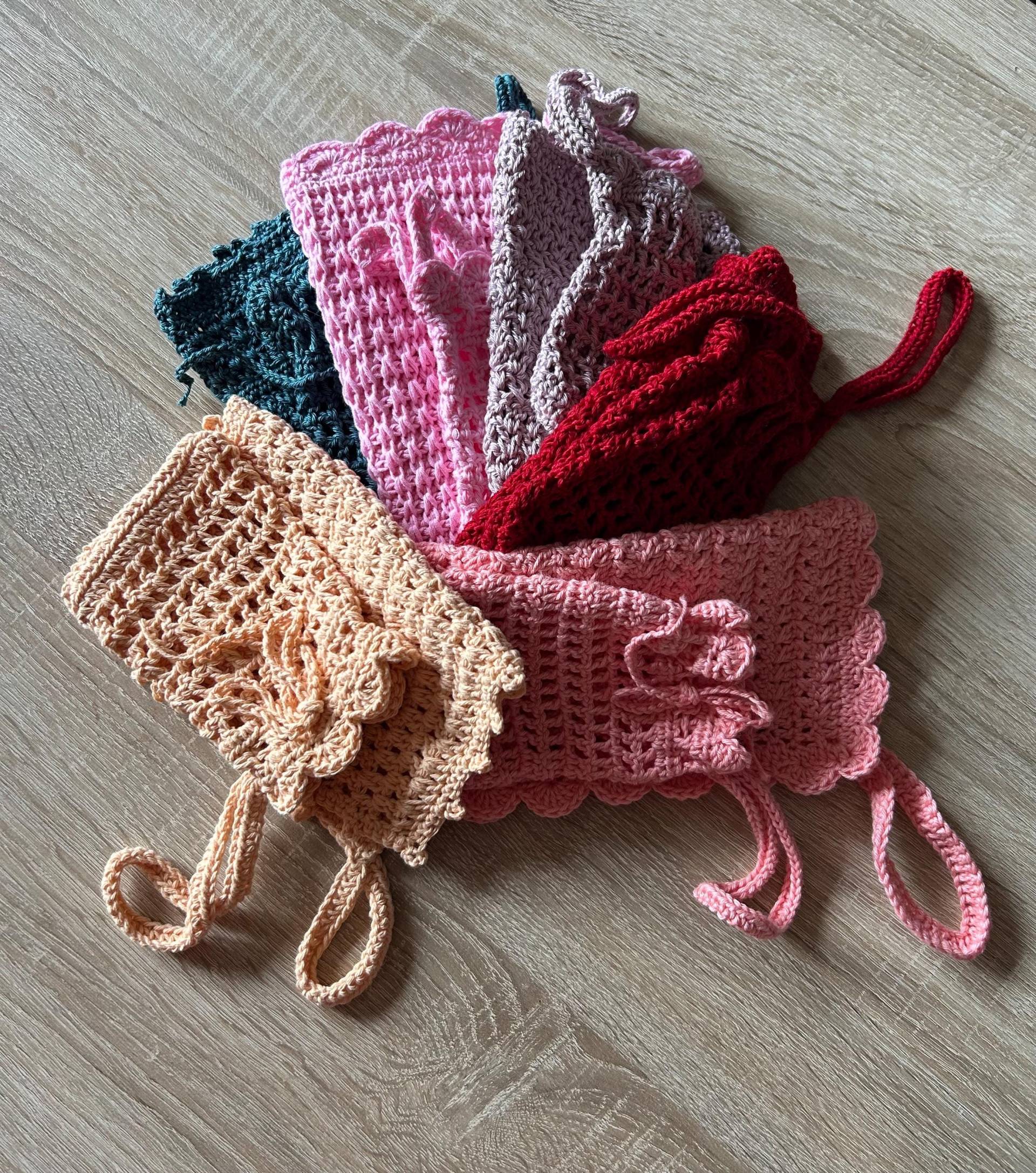 Set - Bestehend Aus Seifensäckchen Und Waschlappen von Etsy - DeineWunschstuecke