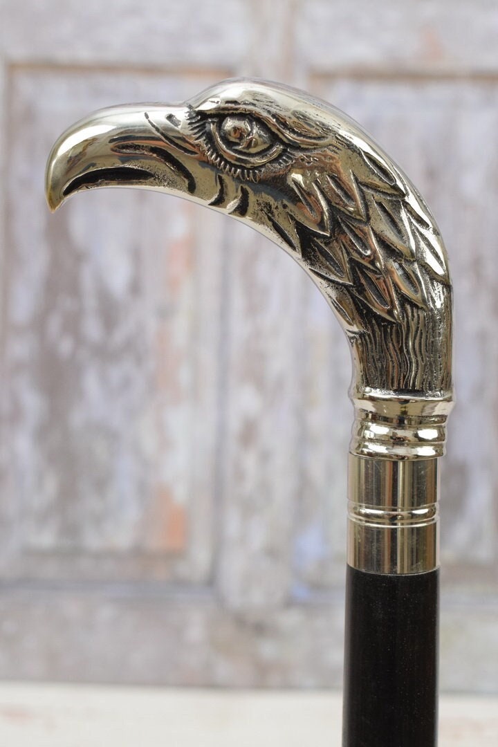 Aluminium Gehstock - Kopf Adler Geschenk Für Großvater Vater Art Deco von Etsy - DekorStyle