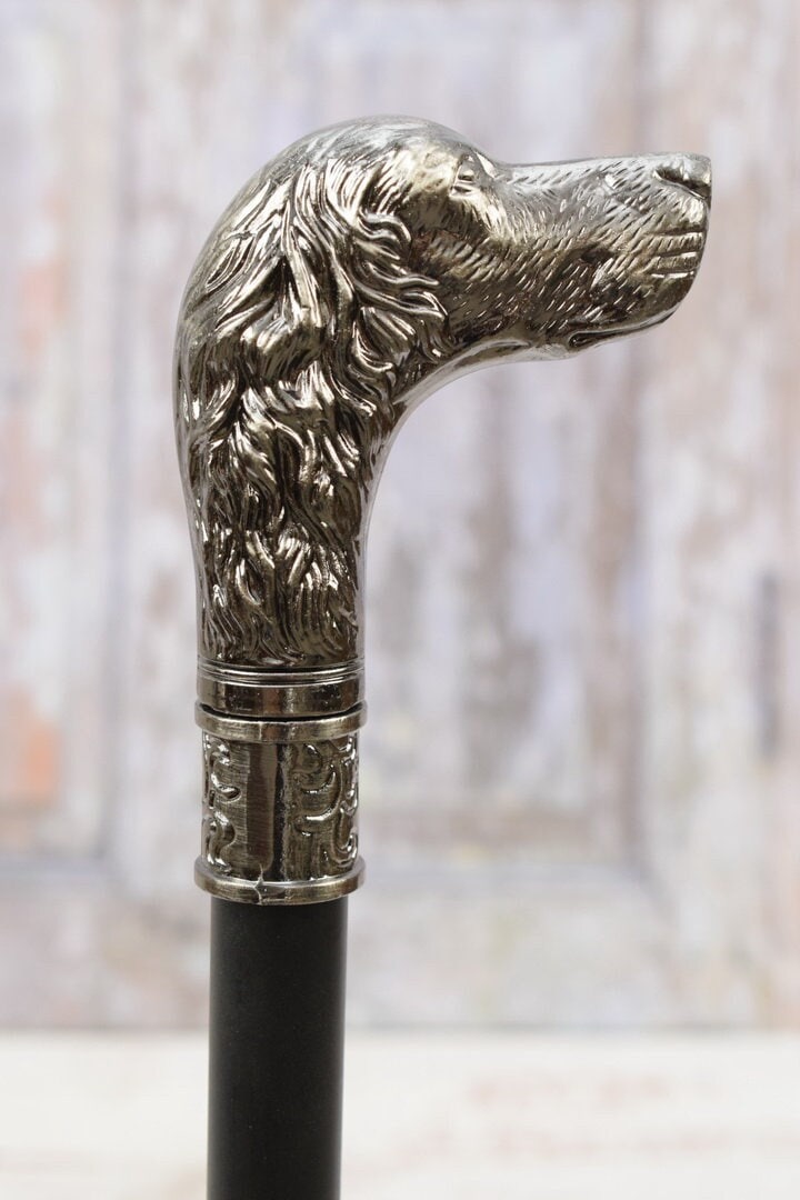 Gehstock Silber - Kopf Windhund Geschenk Für Großvater Vater Aluminium Hund Hundegriff von Etsy - DekorStyle