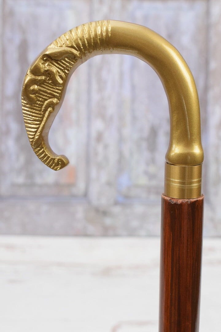 Messing Elefantenkopf Gehstock - Aus Holz Und Geschenk Für Großvater Kunstwerk Messing Elefantenkopf Gehstock - Aus Holz Und Geschenk Für Großvater Kunstwerk von Etsy - DekorStyle