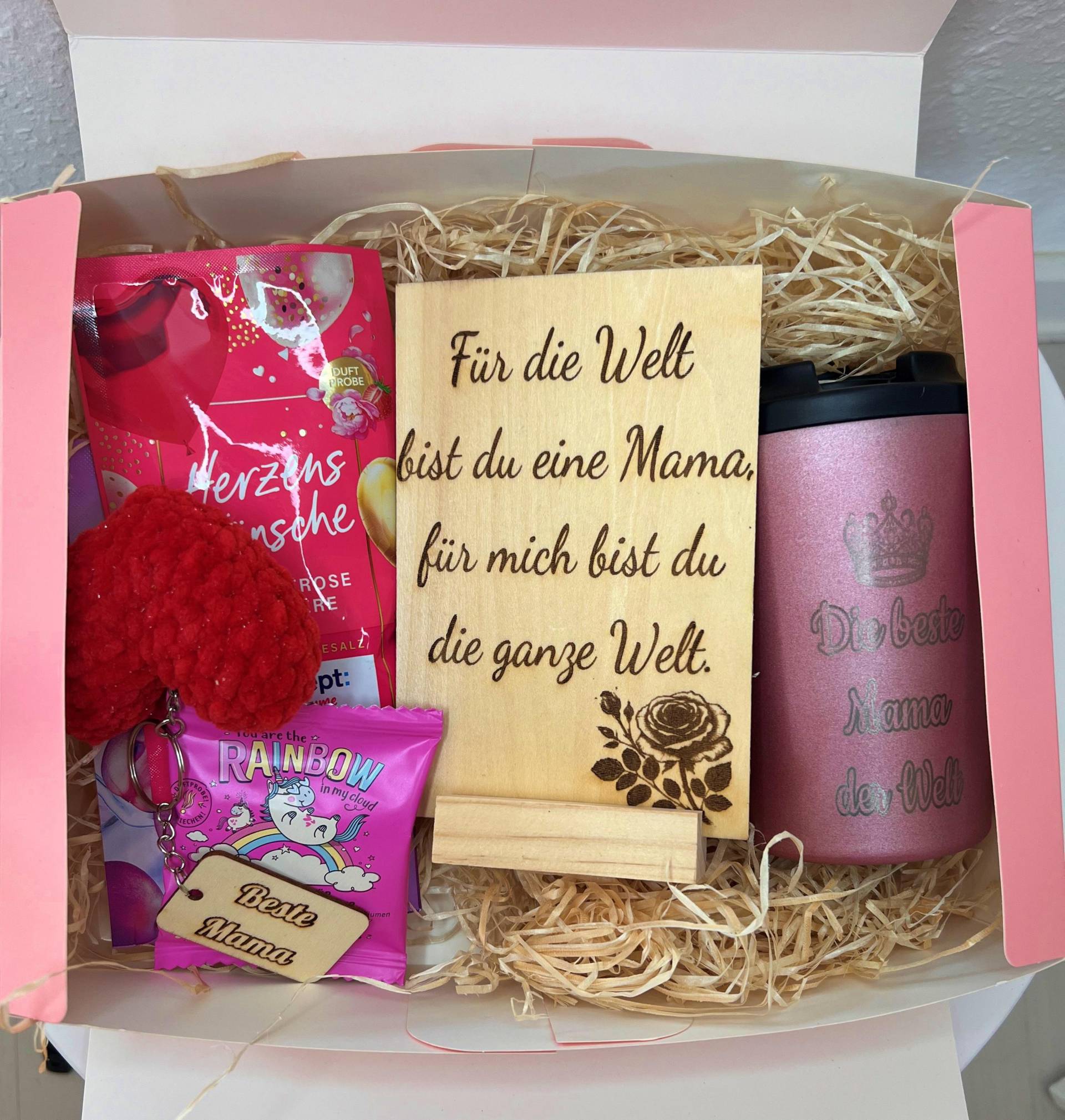 Geschenkset Für Mama-Geschenkbox Mama-Wellness Geschenkbox-Geschenk Mit Herz, Becher & Wellness von Etsy - Dekoraura