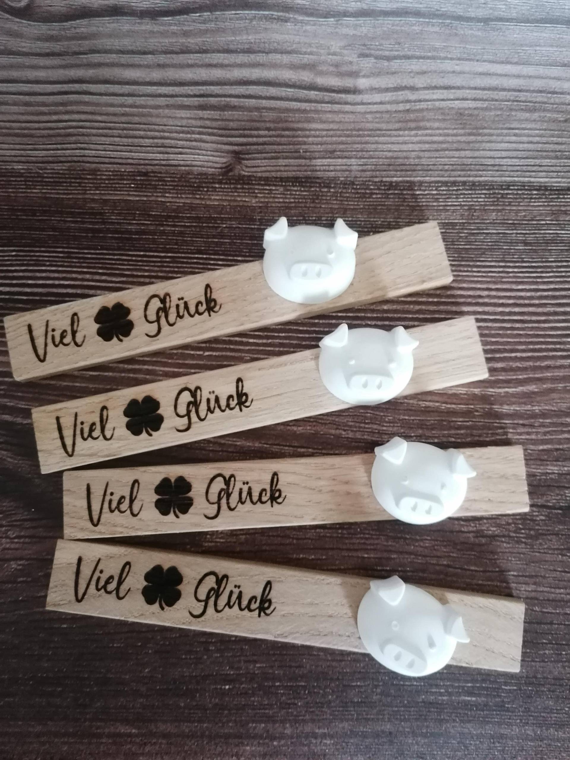 Klötzchen Viel Glück, Kleines Geschenk, Fürs Neue Jahr von Etsy - DekoundTrend