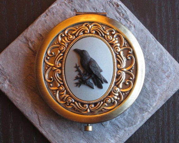 Taschenspiegel Rabe, Bronze, Spiegel Für Waldtiere, Waldtiere von Etsy - DelicateIndustry1
