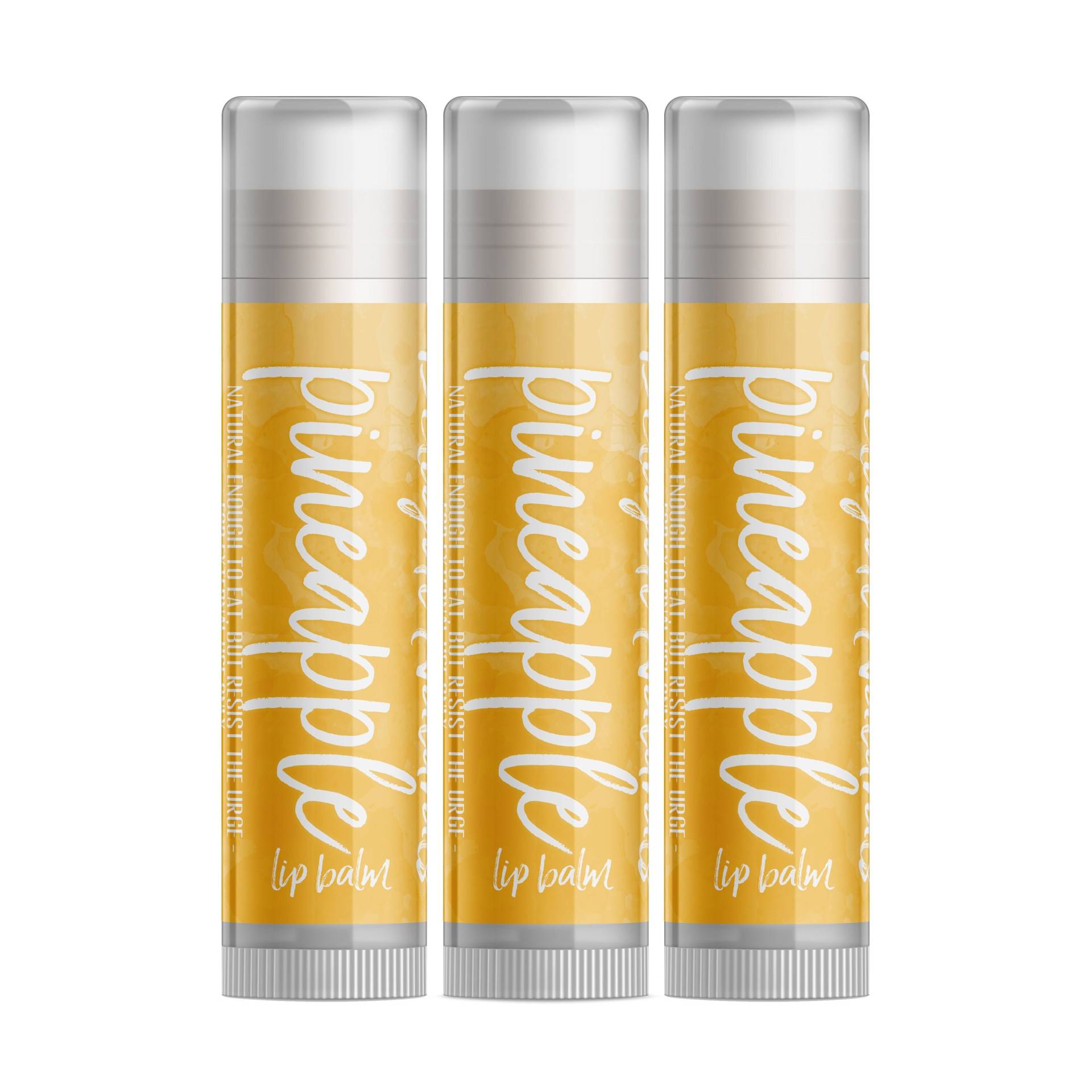 Delight Naturals Ananas Lippenbalsam - Dreierpack von Etsy - DelightNaturals
