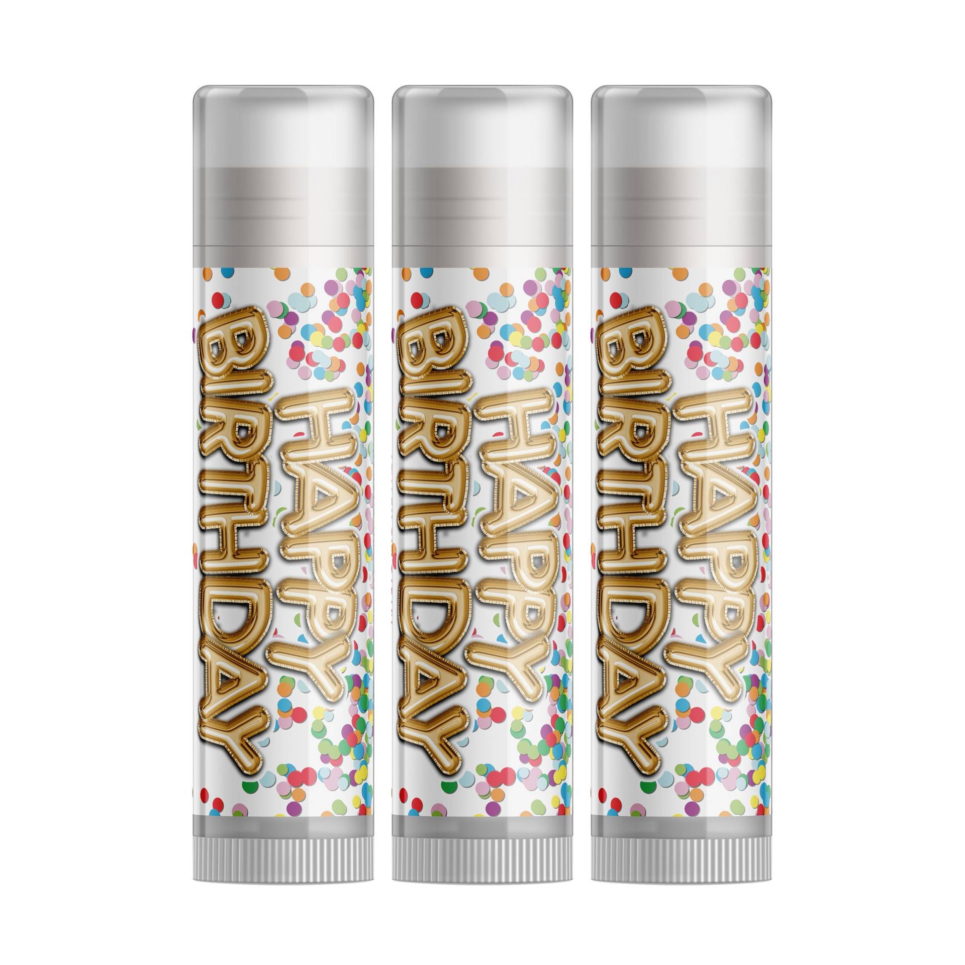 Delight Naturals Birthday Cake Lippenbalsam | Vanille - Dreierpack von Etsy - DelightNaturals