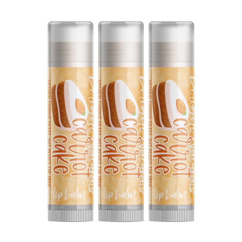 Delight Naturals Karottenkuchen Lippenbalsam - Dreierpack Delight Naturals Karottenkuchen Lippenbalsam - Dreierpack von Etsy - DelightNaturals