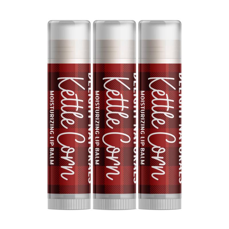 Delight Naturals Kettle Corn Lippenbalsam - Dreierpack von Etsy - DelightNaturals