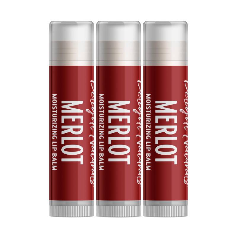 Delight Naturals Merlot Wein Lippenbalsam - Dreierpack Delight Naturals Merlot Wein Lippenbalsam - Dreierpack von Etsy - DelightNaturals