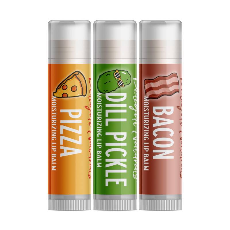 Delight Naturals Weird Flavors Lippenbalsam Set - Dillgurke Pizza Speck Geschmacksrichtungen Delight Naturals Weird Flavors Lippenbalsam Set - Dillgurke Pizza Speck Geschmacksrichtungen von Etsy - DelightNaturals