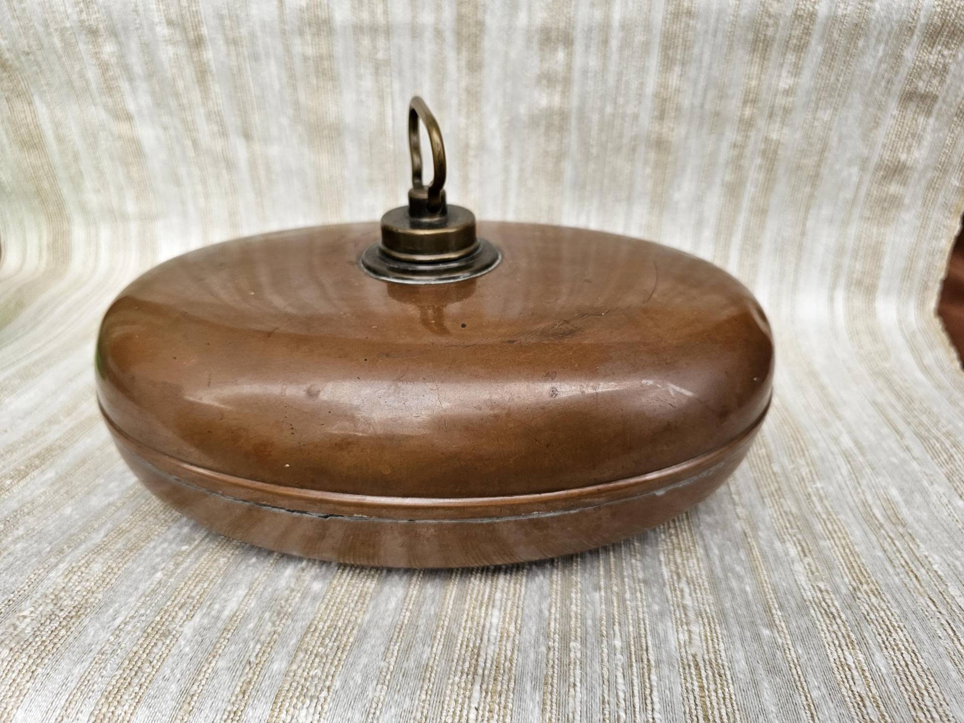 Wärmflasche Antik Messing -Kupfer Bettwärmer B31, 5x21cm von Etsy - DemDemShop