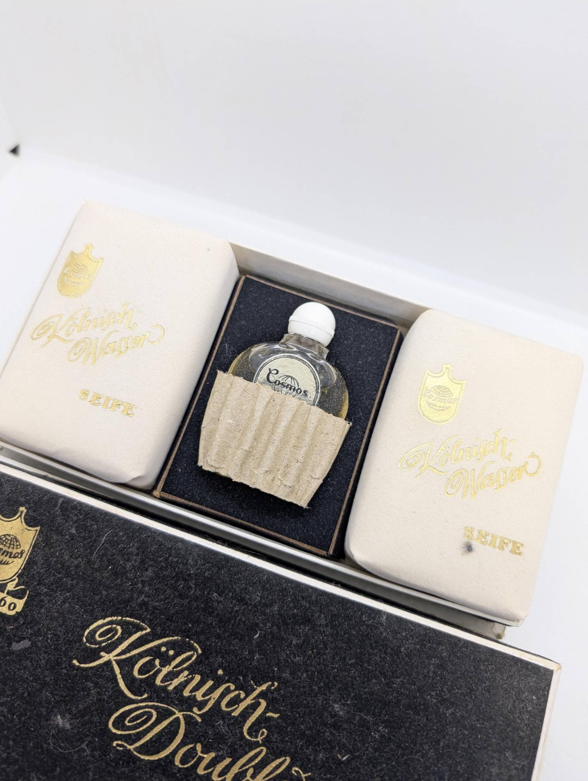 Ddr Parfum Cosmos Kölnisch Doublé Geschenkset Und Seife 1950S Dresden Mit Original Box von Etsy - DerAusstatter