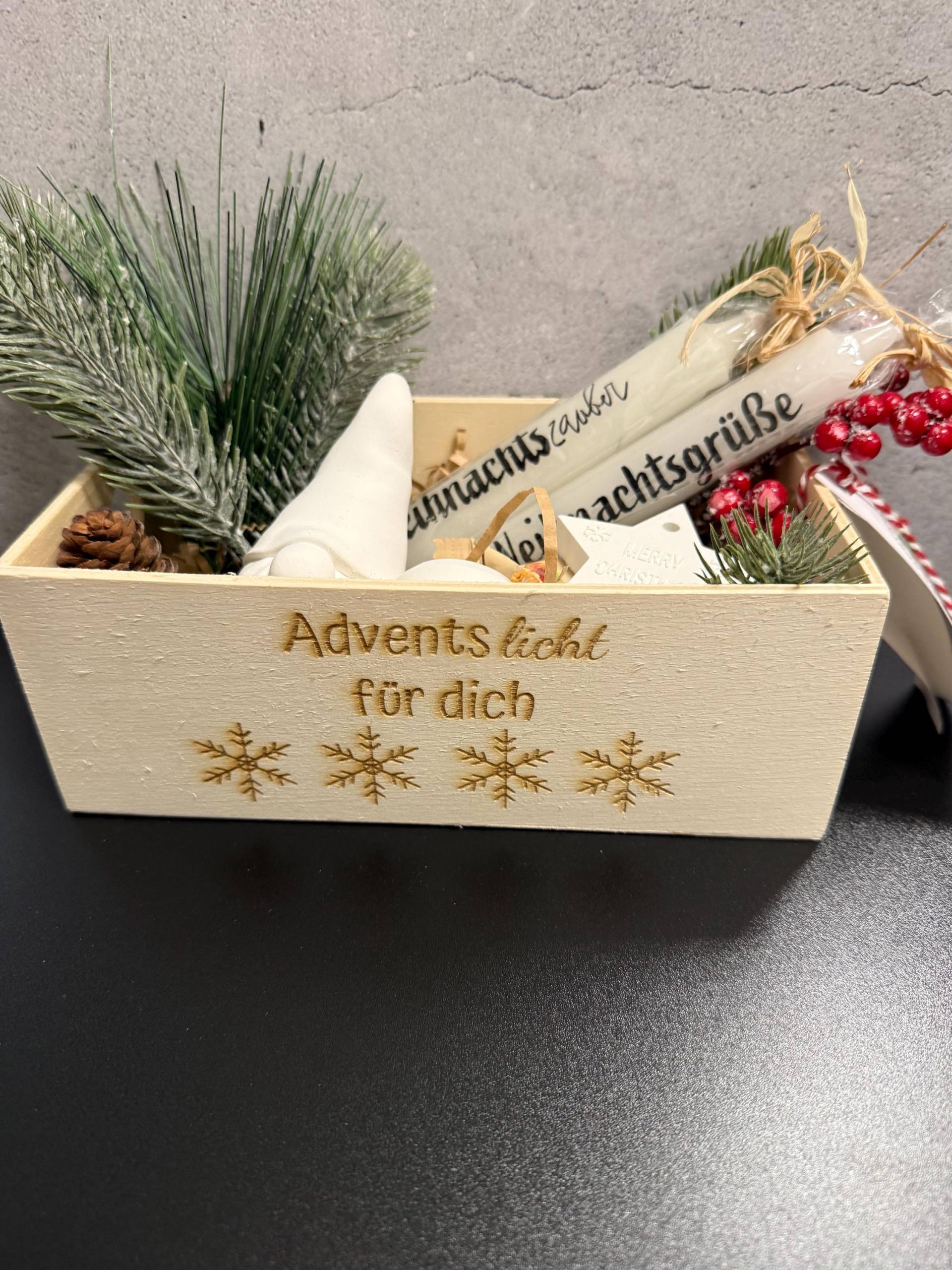 Geschenkbox „Adventslicht Für Dich" I Kleines Mitbringsel Nikolausgeschenk | Kleinigkeit von Etsy - DerKleineService