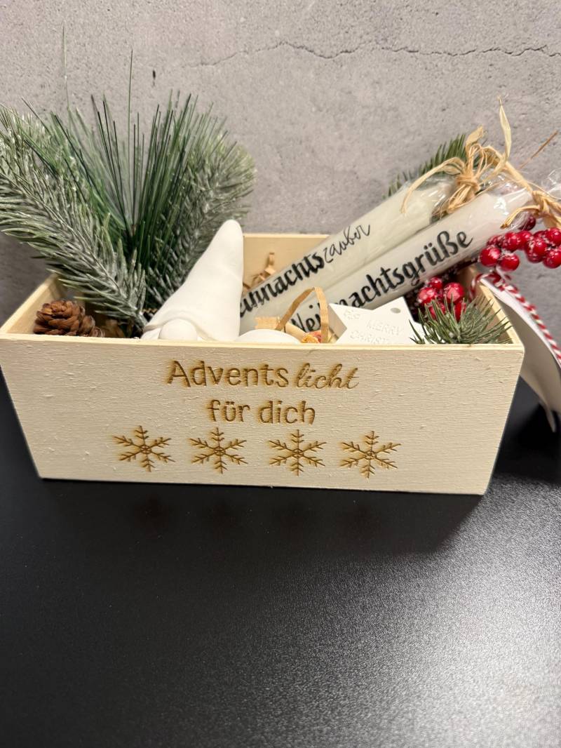 Geschenkbox „Adventslicht Für Dich" I Kleines Mitbringsel Nikolausgeschenk | Kleinigkeit von Etsy - DerKleineService