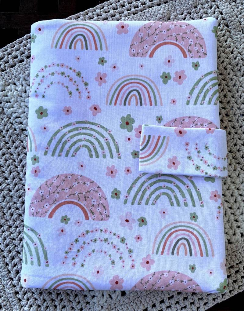 Wickeltasche Windeltasche Regenbogen Mit Namen/Kinderzimmer Handmade Personalisiert von Etsy - DesignBabyInsel