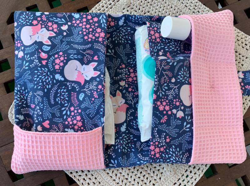 Wickeltasche Windeltasche Regenbogen Mit Namen/Kinderzimmer Handmade Personalisiert von Etsy - DesignBabyInsel