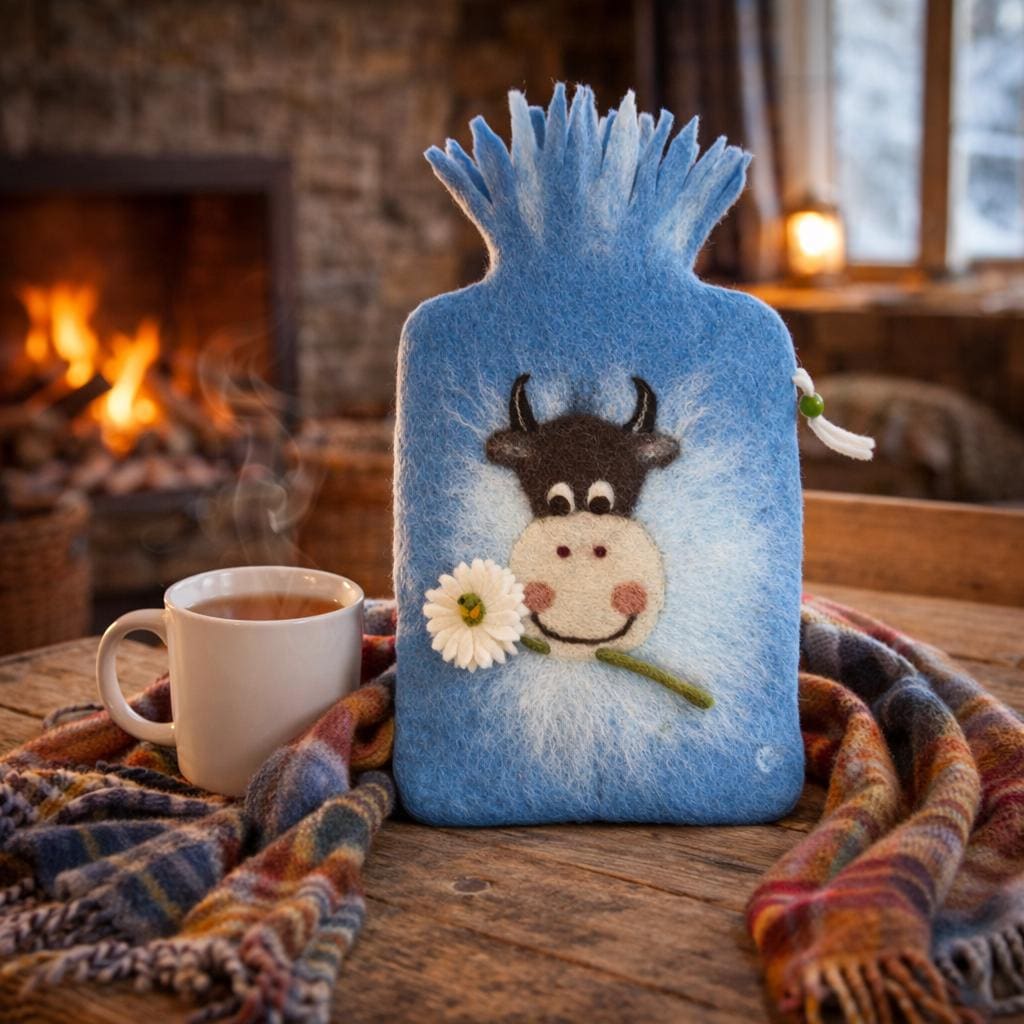 Wärmflasche Kuh "Katharina", Handgefertigt Aus 100% Schurwolle, Geschenk, Weihnachten, Valentinstag, Geburtstag, Ostern, Hochzeit von Etsy - DesignmanufakturCP