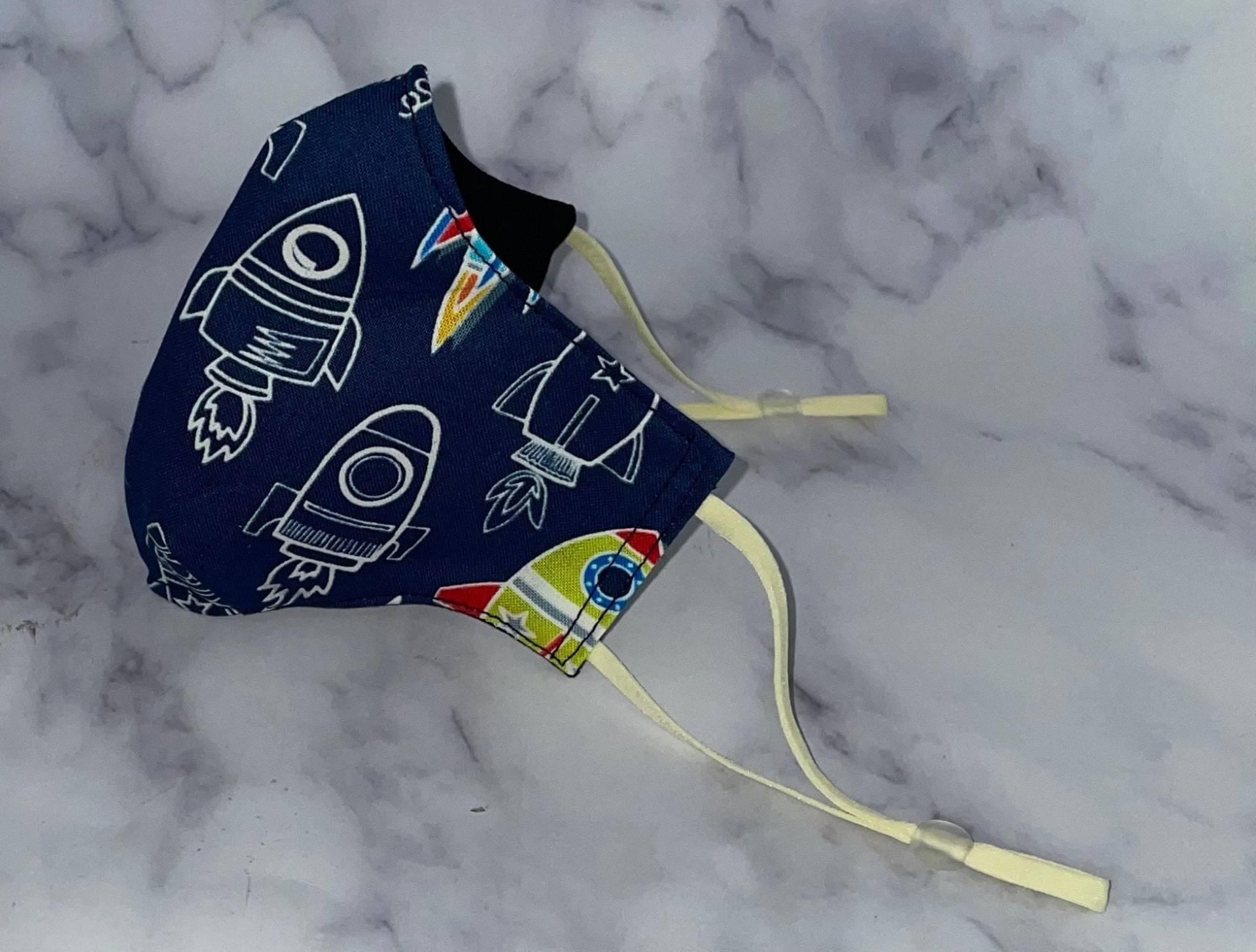 Gesichtsmaske Im Dunkeln Leuchten | Marineblau Raketen Weltraum Für Halloween Gastgeschenke Für Kinder Gesichtsmaske Im Dunkeln Leuchten | Marineblau Raketen Weltraum Für Halloween Gastgeschenke Für Kinder von Etsy - DesignsByJMoB