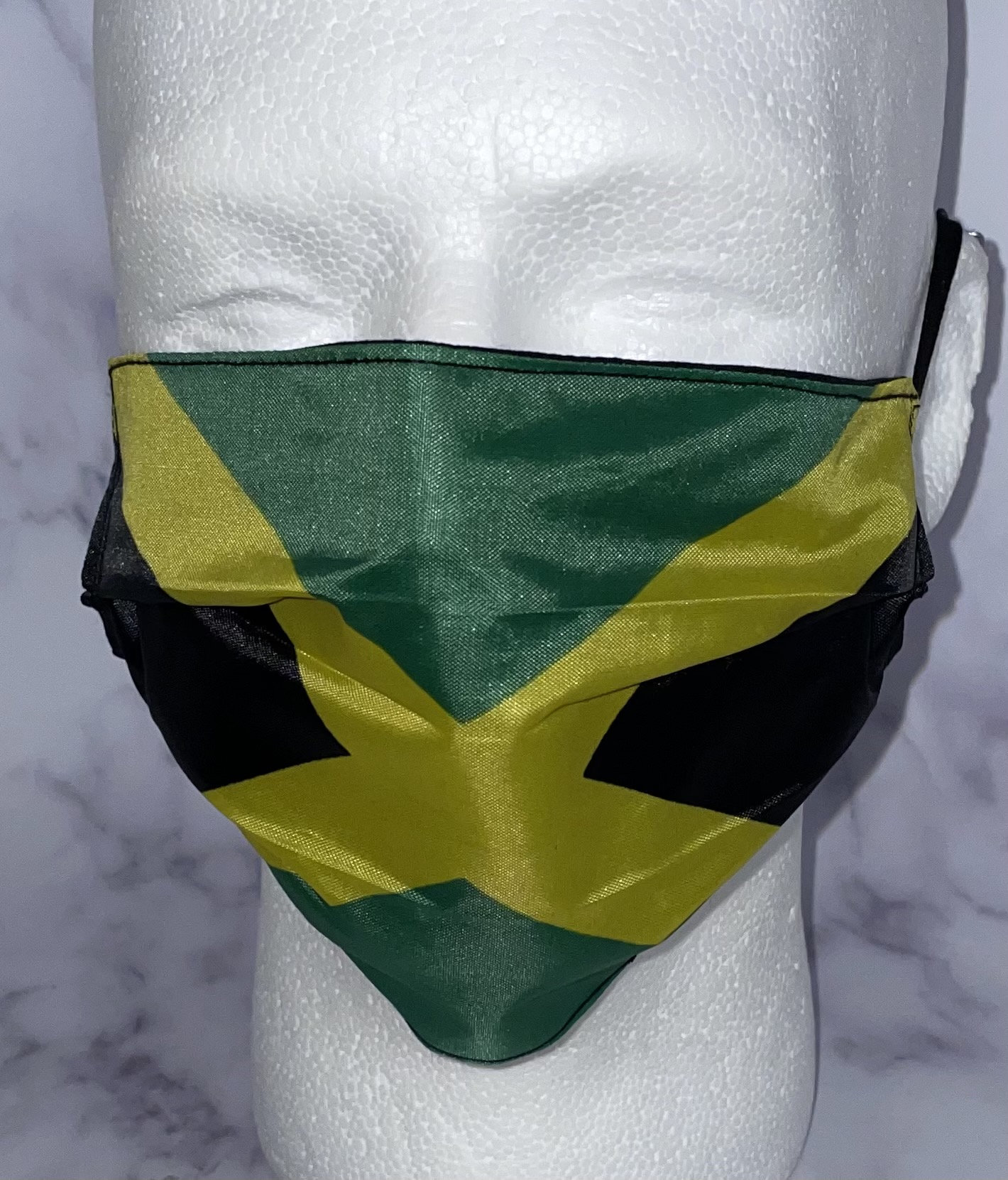 Nationalflaggen Gesichtsmaske | Jamaika | Karibik Erwachsenengröße Olympiade von Etsy - DesignsByJMoB