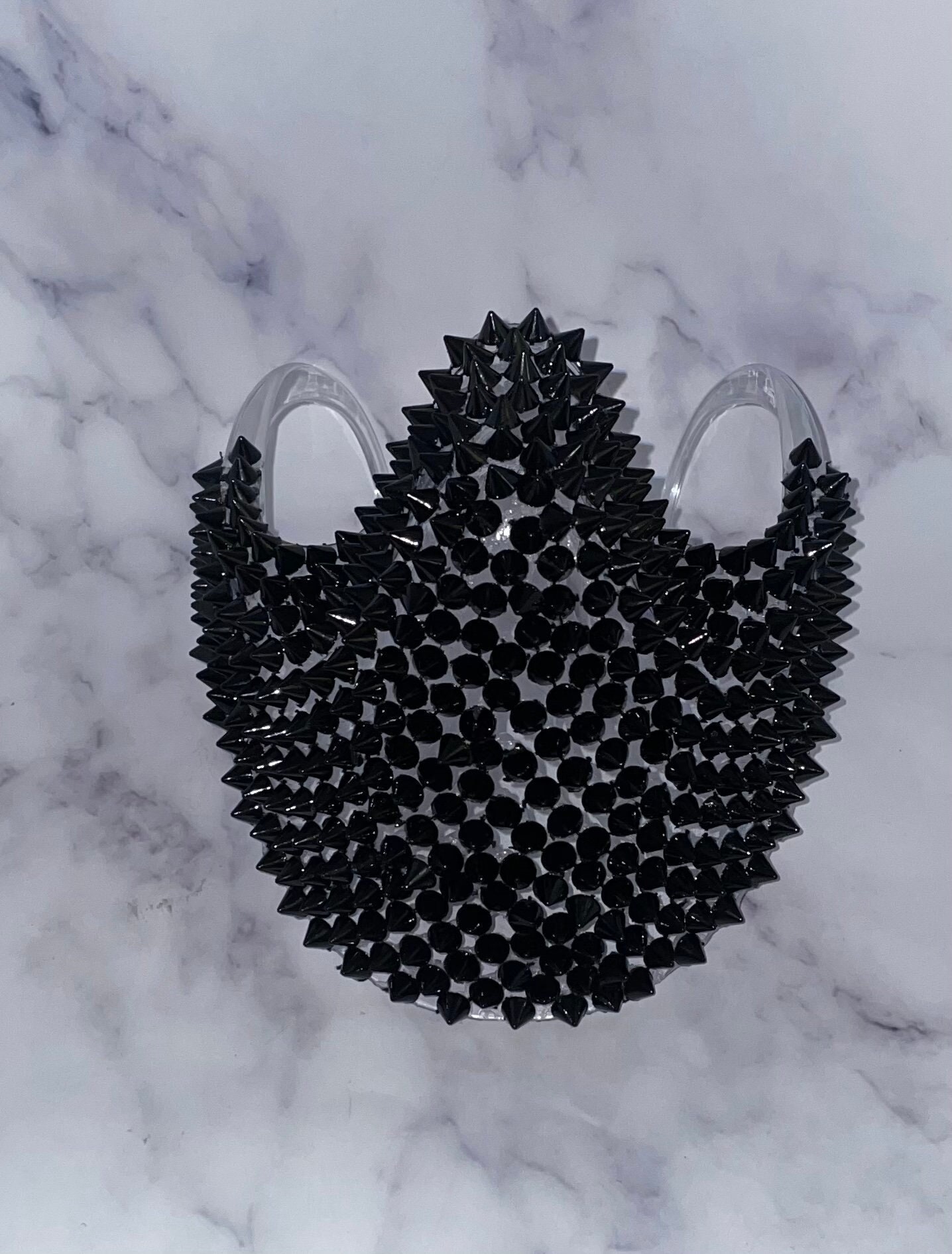 Schwarze All Spiked Gesichtsmaske | Pc Nasen & Mund Bedeckung Unisex Cosplay Mundschutz Schwarze All Spiked Gesichtsmaske | Pc Nasen & Mund Bedeckung Unisex Cosplay Mundschutz von Etsy - DesignsByJMoB
