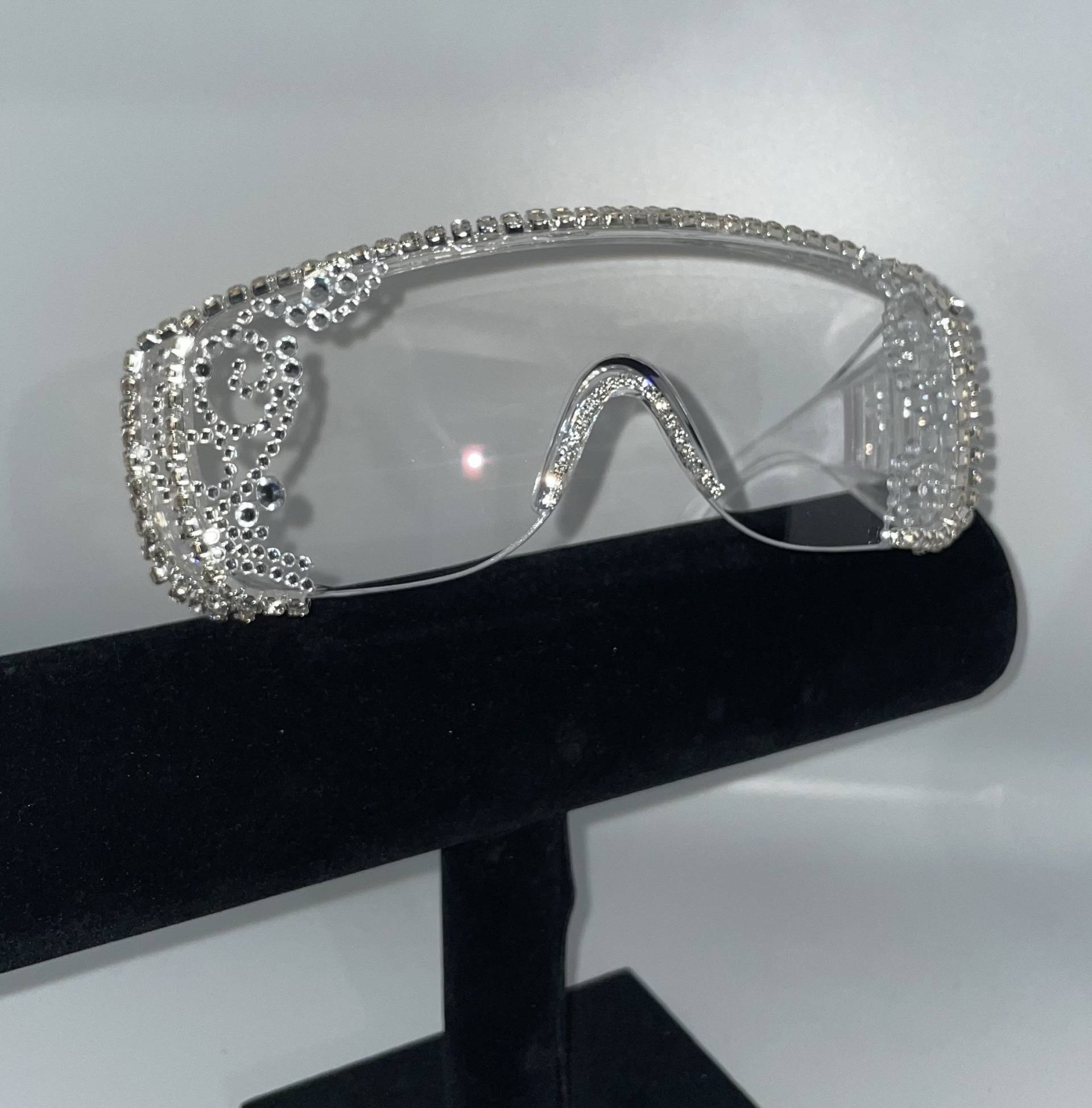 strass Augen Brille | Swirl Silber Bling Robuster Augenschutz Geschenk Für Krankenschwestern Und Handwerker strass Augen Brille | Swirl Silber Bling Robuster Augenschutz Geschenk Für Krankenschwestern Und Handwerker von Etsy - DesignsByJMoB