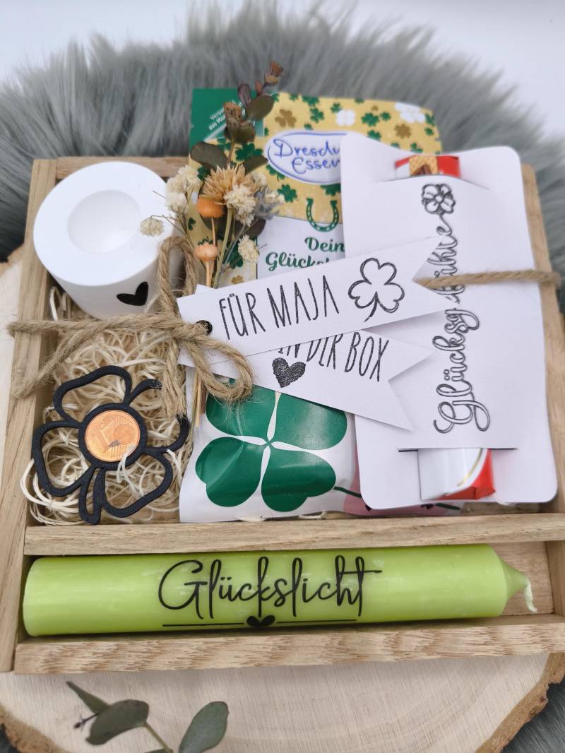 Gastgeschenk Mitbringsel Glück in Der Box Abschiedsgeschenk Kleines Dankeschön Geschenk Erzieher Lehrer Kollege Kleinigkeit von Etsy - Detailverzaubert
