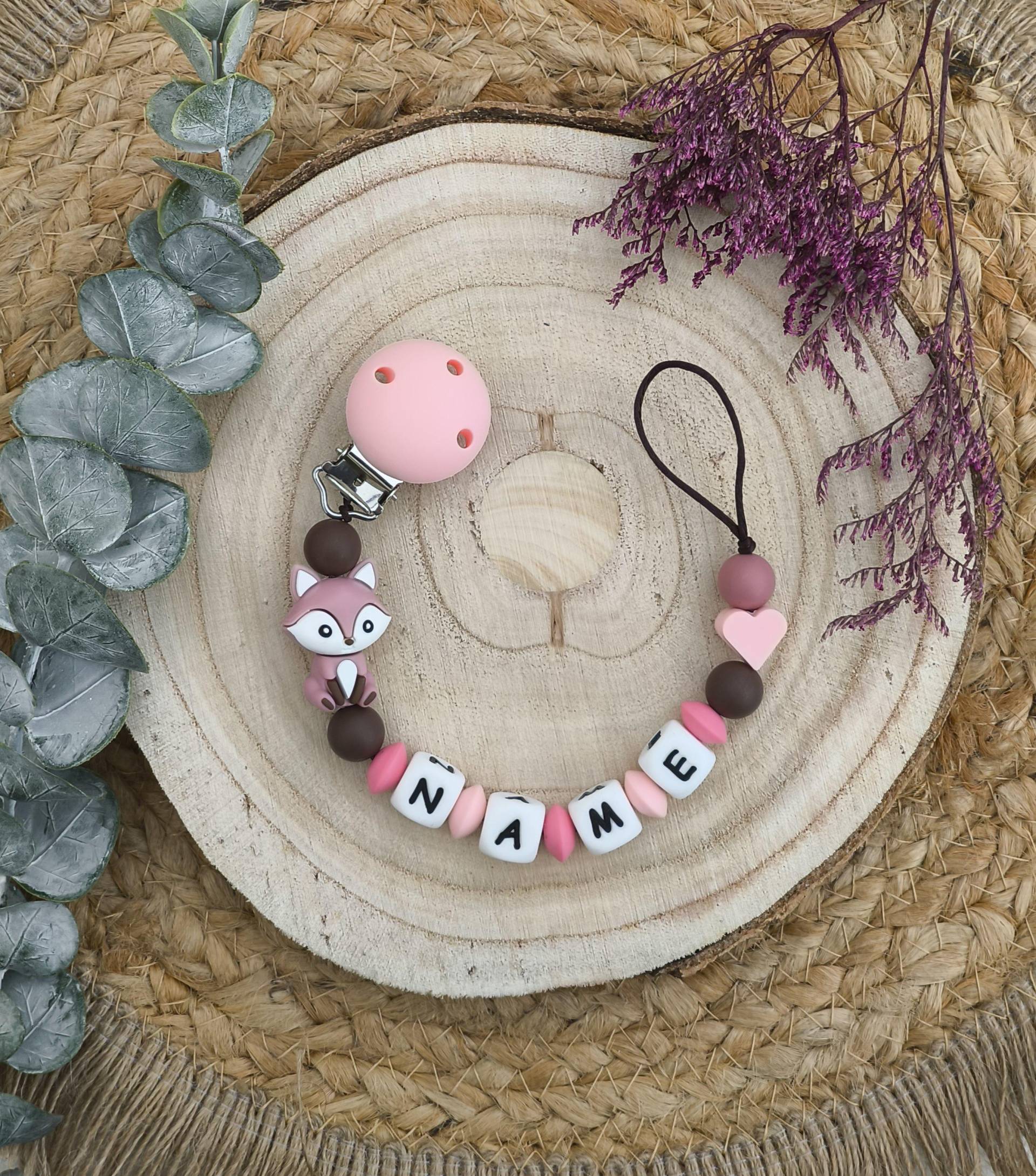 Schnullerkette " Fuchs Personalisiert Mit Namen Inkl. Geschenkbeutel Wunschtext Als Aufdruck Schnullerkette " Fuchs Personalisiert Mit Namen Inkl. Geschenkbeutel Wunschtext Als Aufdruck von Etsy - Dewuna