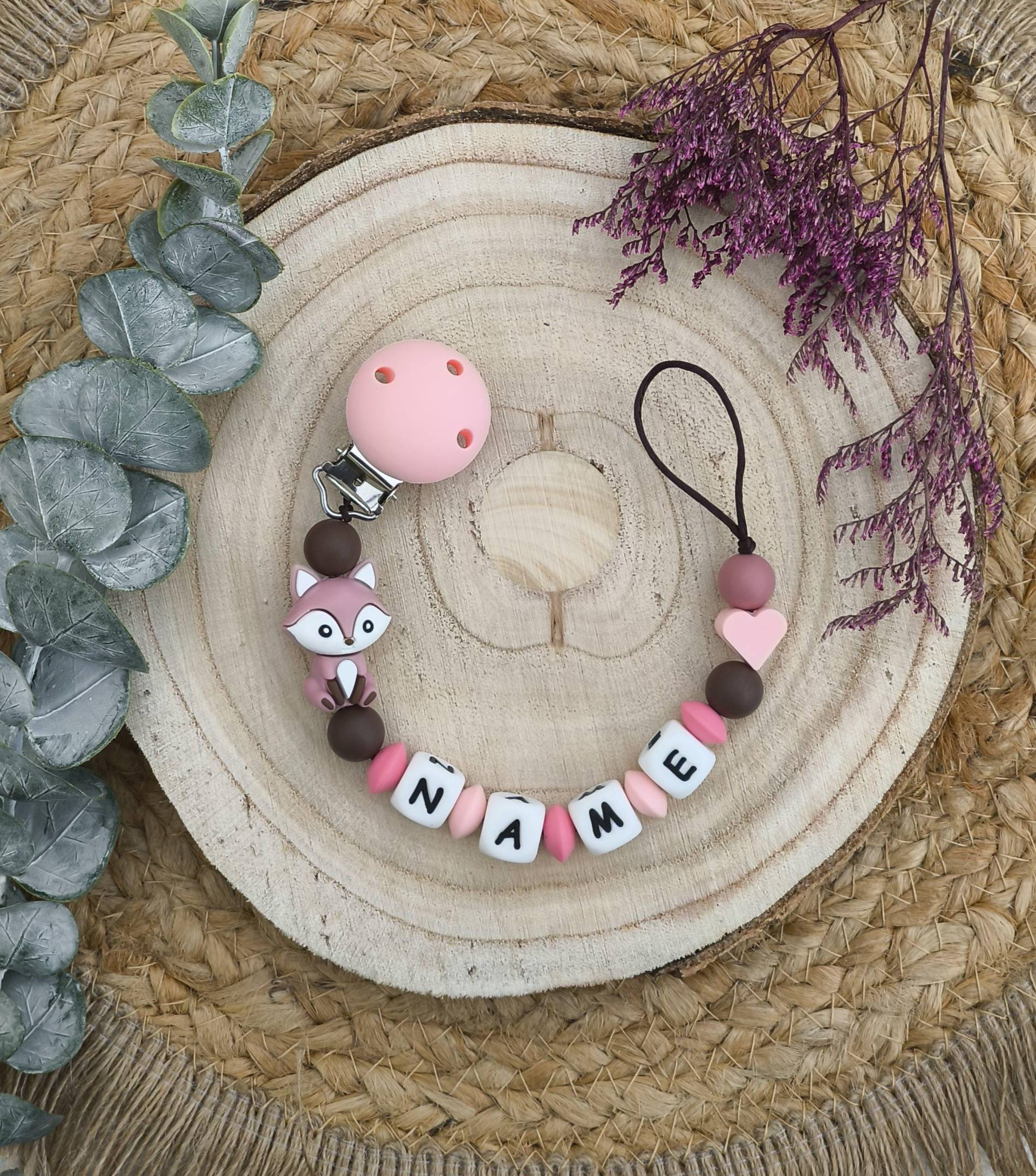 Schnullerkette " Fuchs Personalisiert Mit Namen Inkl. Geschenkbeutel Wunschtext Als Aufdruck Schnullerkette " Fuchs Personalisiert Mit Namen Inkl. Geschenkbeutel Wunschtext Als Aufdruck von Etsy - Dewuna