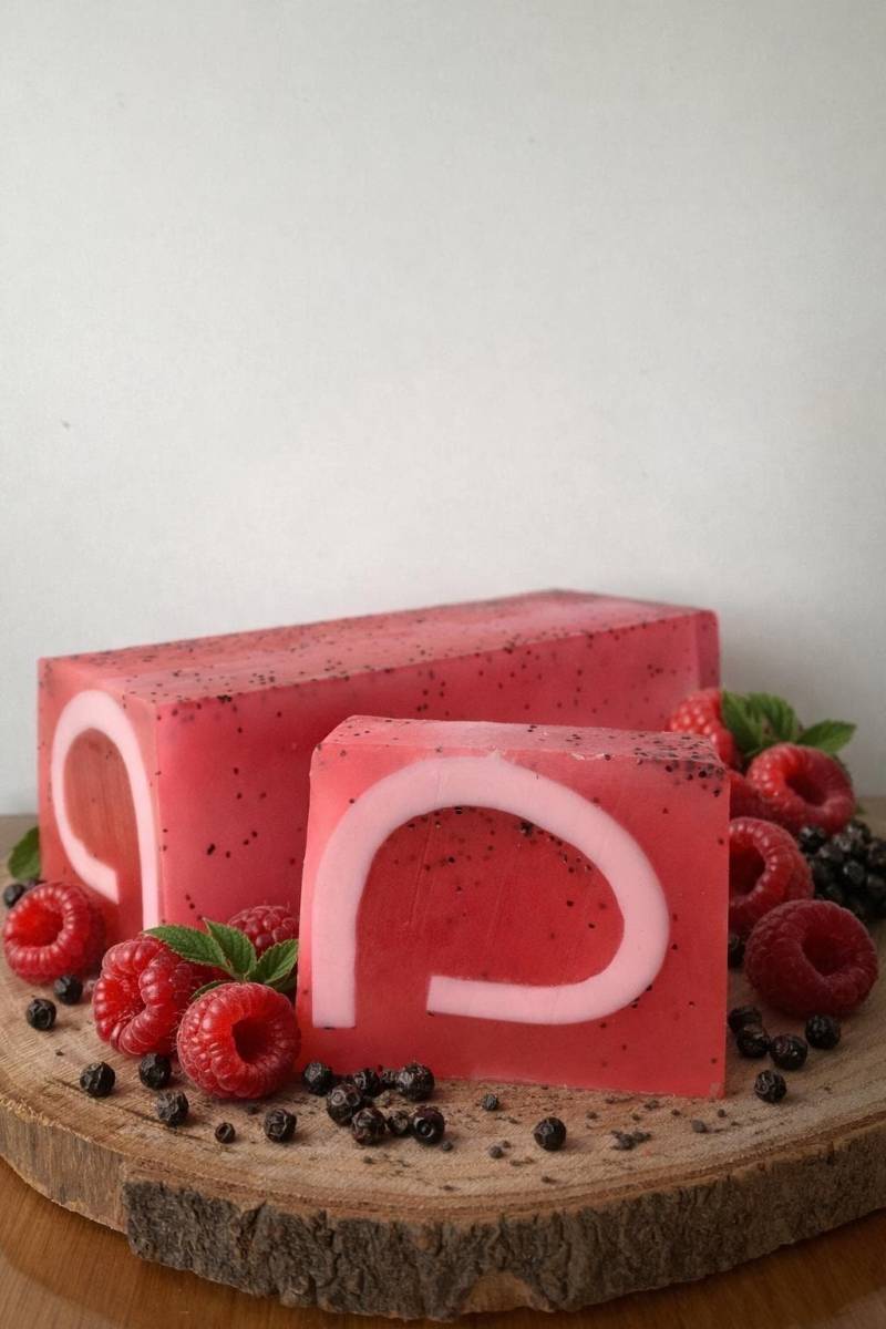 Handgemachte Seife Himbeere & Schwarzer Pfeffer Vegan von Etsy - DianaEinzigARTig