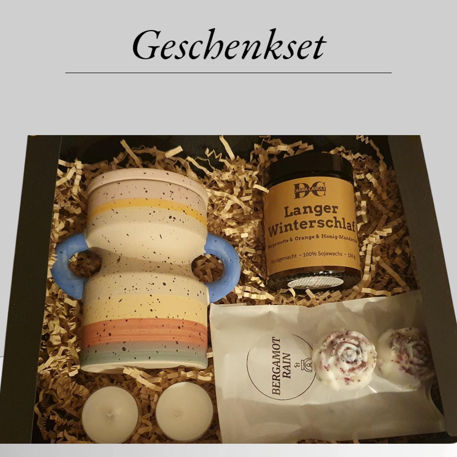 Geschenkset Zum Muttertag - Duftlampe, Glas-Kerze Und 6 Duftwachse Für Entspannende Momente von Etsy - DuftFlammeCandles
