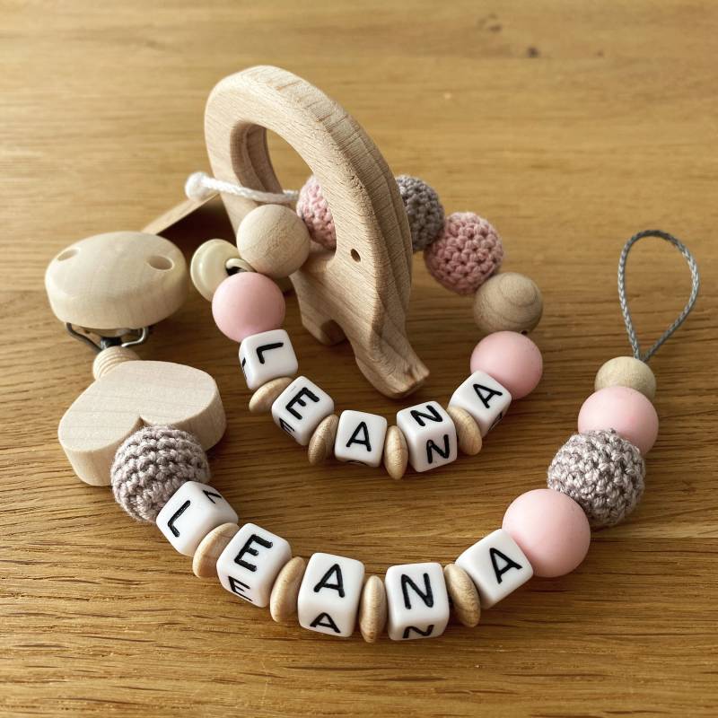 Greifling Und Schnullerkette Mit Namen von Etsy - DieFaedelfreundin