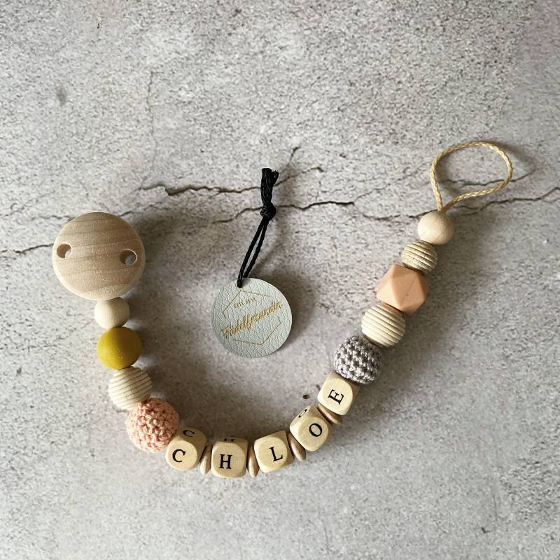 Schnullerkette Mit Name von Etsy - DieFaedelfreundin