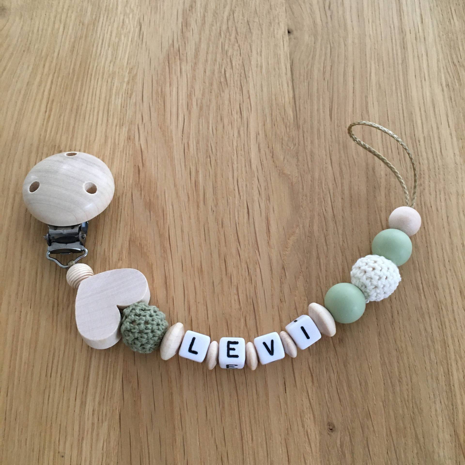 Schnullerkette Mit Namen "Elefant Im Dschungel" Schnullerkette Mit Namen "Elefant Im Dschungel" von Etsy - DieFaedelfreundin