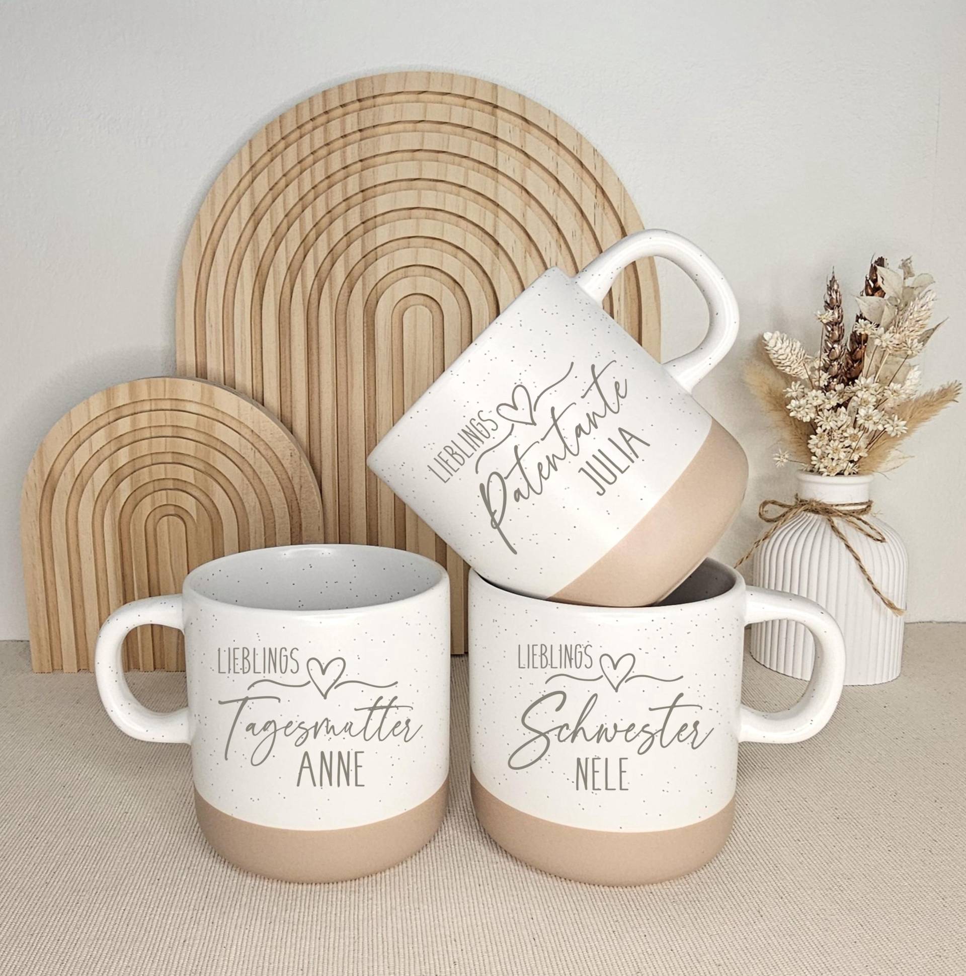 Kaffeetasse Geschenk Schwester Patentante Tasse Personalisierbar von Etsy - DieFarbkleckserei123