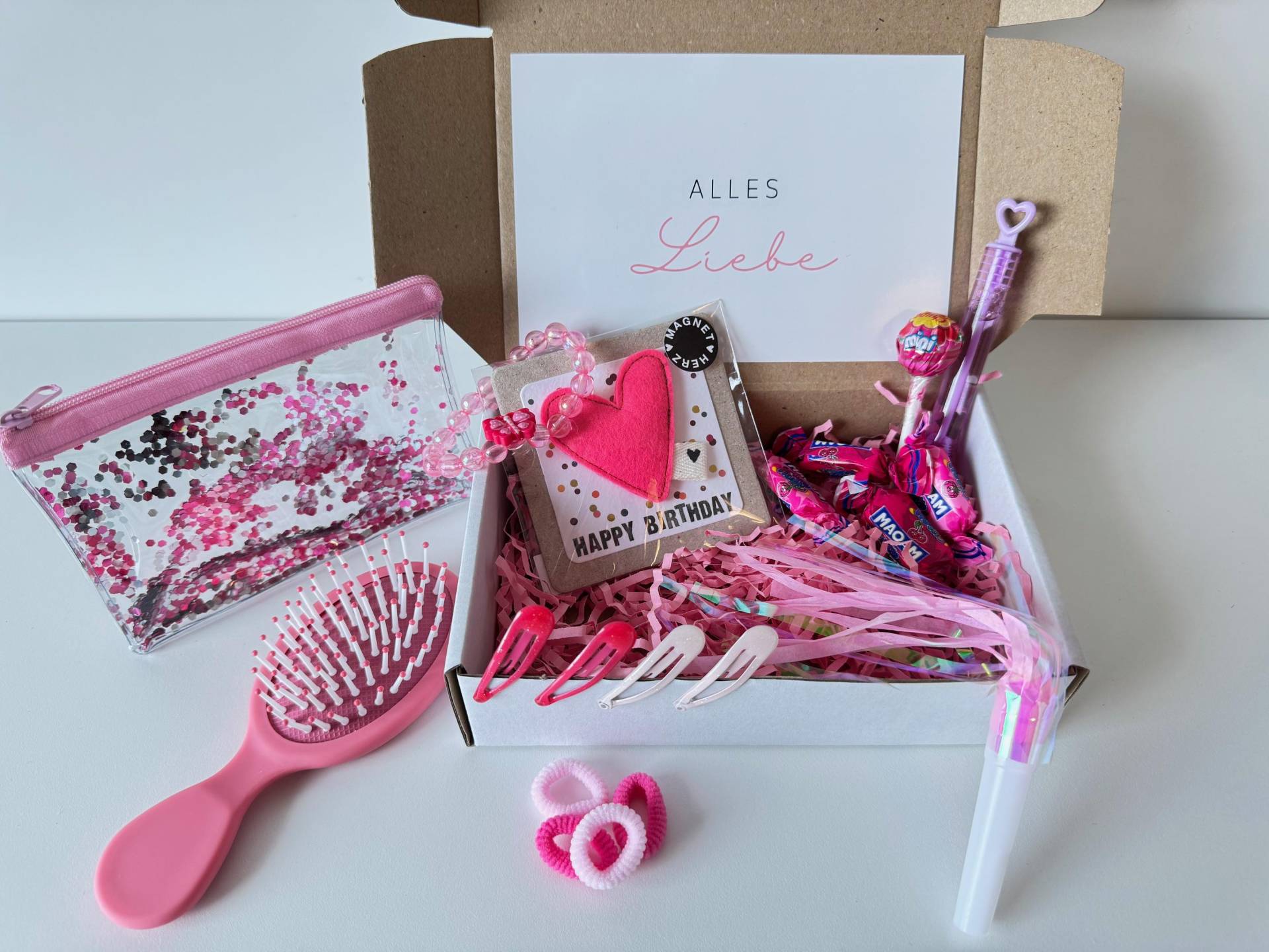 Geschenkkorb, Geschenkbox, Geburtstag Mädchen, Kinder, Geburtstagsgeschenk von Etsy - DieKonfettikiste