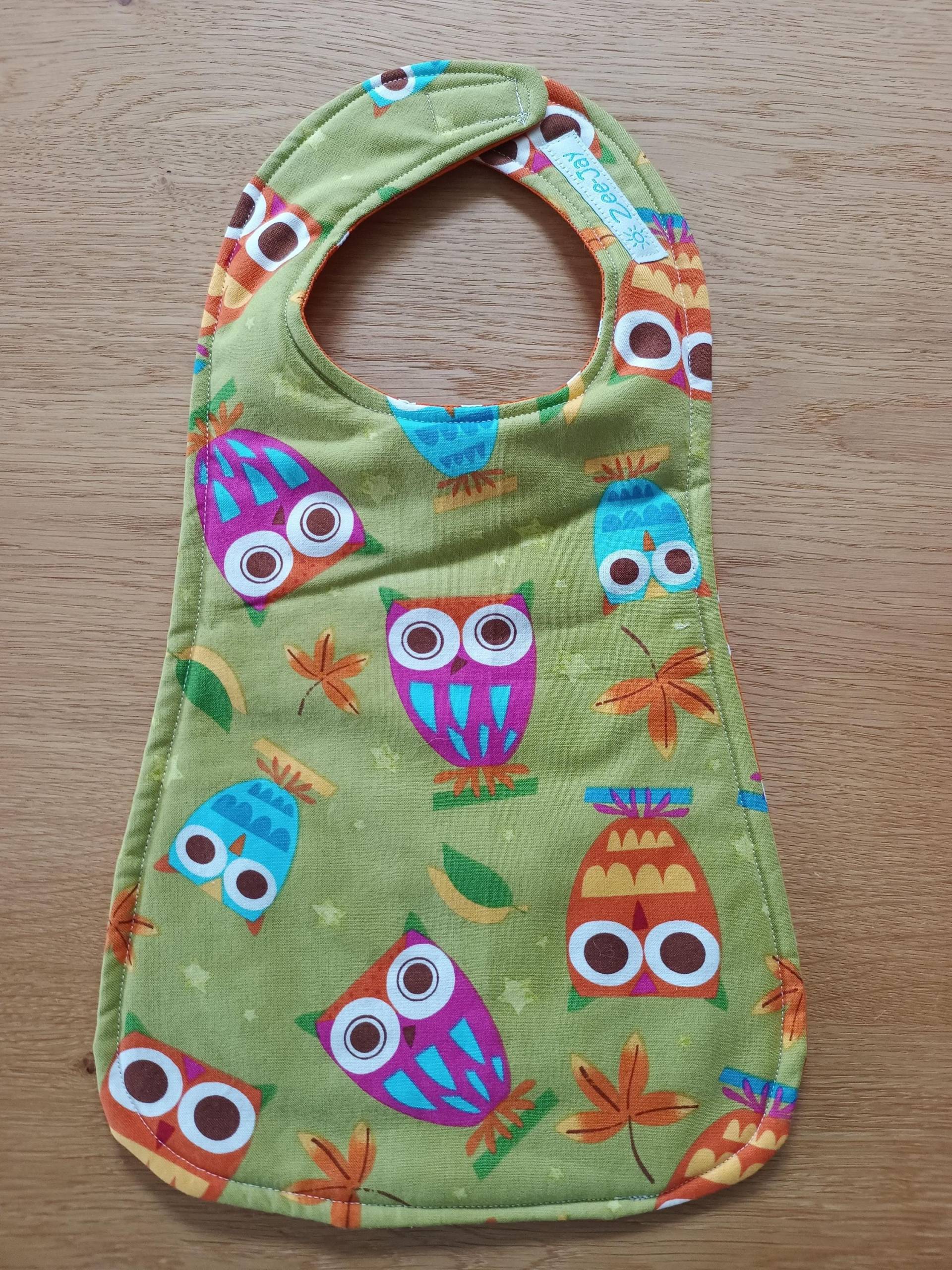Baby Lätzchen Schlabberlatz Babylätzchen Personalisiert Eulen Tiere Punkte Geschenk von Etsy - DieLaetzchennaeherei