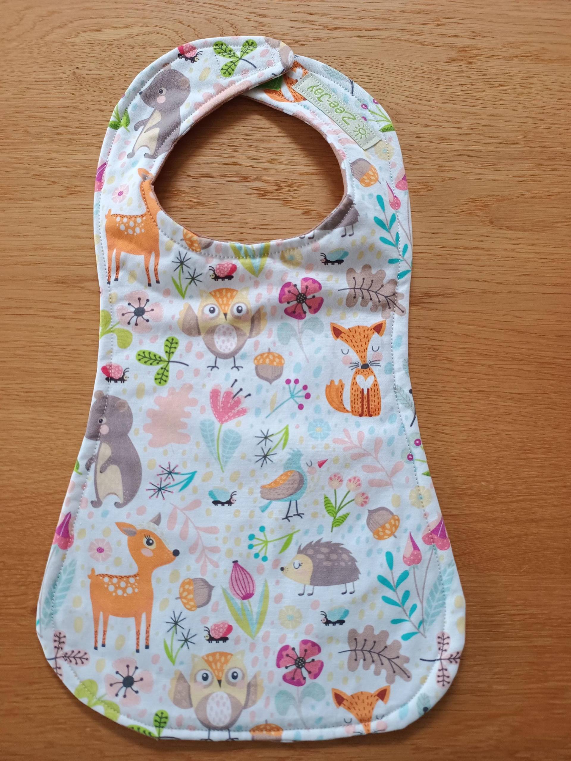 Baby Lätzchen Schlabberlatz Babylätzchen Personalisiert Eulen Tiere Wald Punkte Geschenk von Etsy - DieLaetzchennaeherei