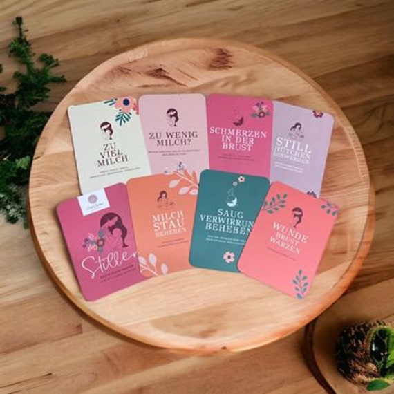 Erste-Hilfe-stillkarten | 8Er Set Erste-Hilfe-stillkarten | 8Er Set von Etsy - DieStillbox