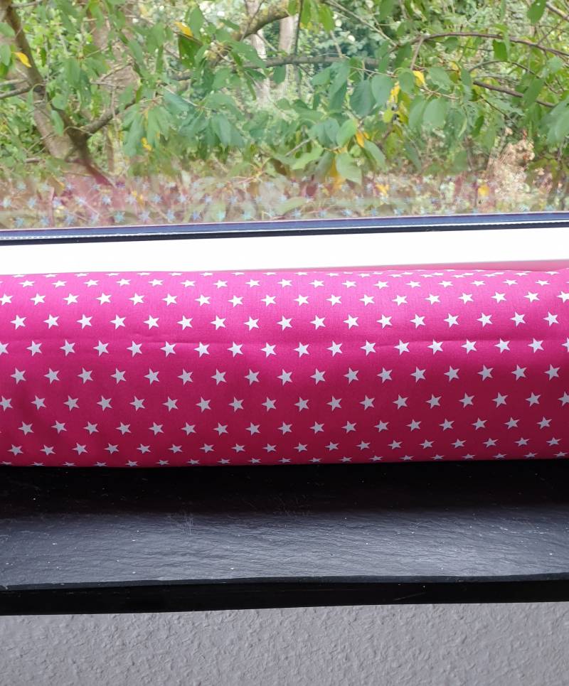 Zugluftkissen Zugluftstopper Zugluftschlange Zugluftdackel Sterne Pink W19 von Etsy - DieWichtelstickerei