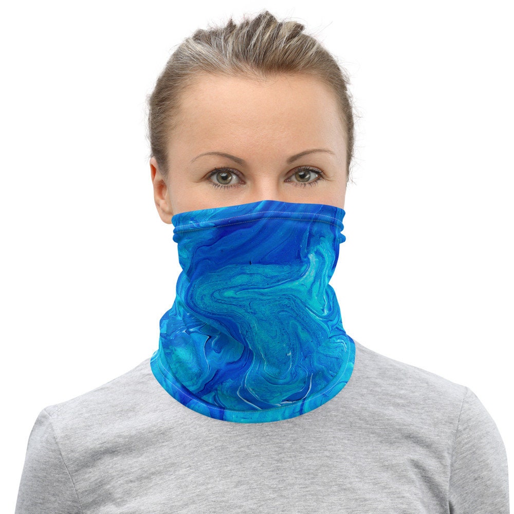 Halsschal, Gesichtsmasken, Stirnbänder, Halswärmer, Bandana, Einzigartiges Design, Armband, Abstrakt, Kunst, Authentisch, Blau Halsschal, Gesichtsmasken, Stirnbänder, Halswärmer, Bandana, Einzigartiges Design, Armband, Abstrakt, Kunst, Authentisch, Blau von Etsy - DistortedRainbowsArt