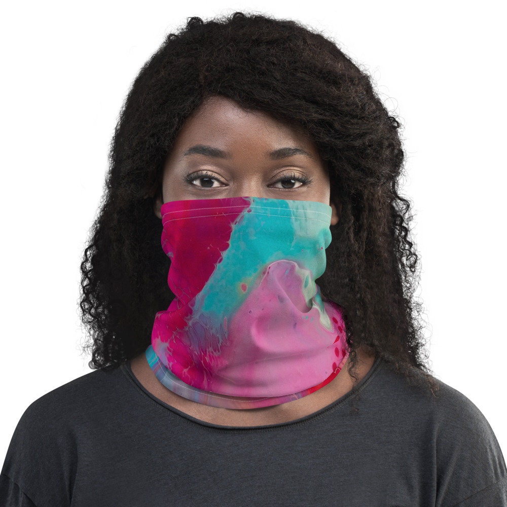 Halsschal, Gesichtsmasken, Stirnbänder, Halswärmer, Bandana, Einzigartiges Design, Armband, Abstrakt, Kunst, Blau, Rot, Rosa, Grün, Bunt Halsschal, Gesichtsmasken, Stirnbänder, Halswärmer, Bandana, Einzigartiges Design, Armband, Abstrakt, Kunst, Blau, Rot, Rosa, Grün, Bunt von Etsy - DistortedRainbowsArt