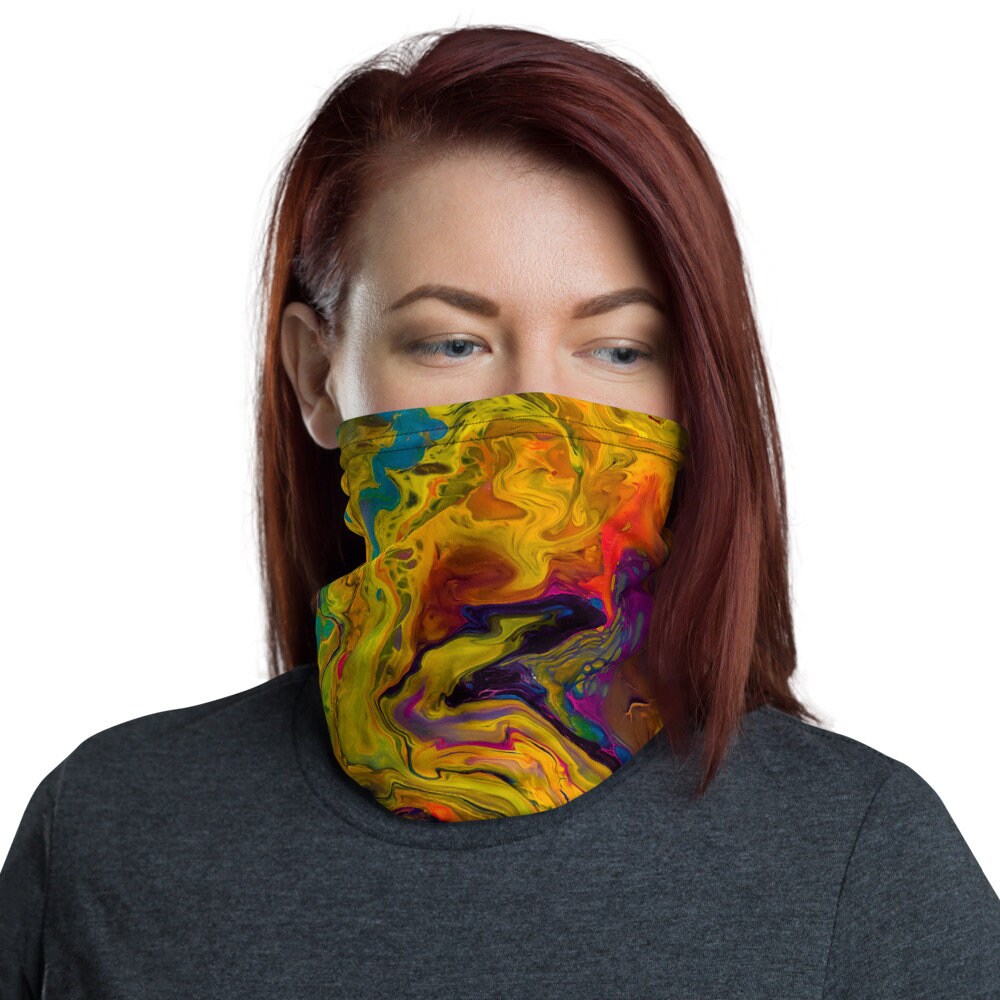 Halstuch, Gesichtsmasken, Stirnbänder, Halswärmer, Bandana, Einzigartiges Design, Armband, Abstrakt, Kunst, Blau, Lila, Grün, Gelb Halstuch, Gesichtsmasken, Stirnbänder, Halswärmer, Bandana, Einzigartiges Design, Armband, Abstrakt, Kunst, Blau, Lila, Grün, Gelb von Etsy - DistortedRainbowsArt