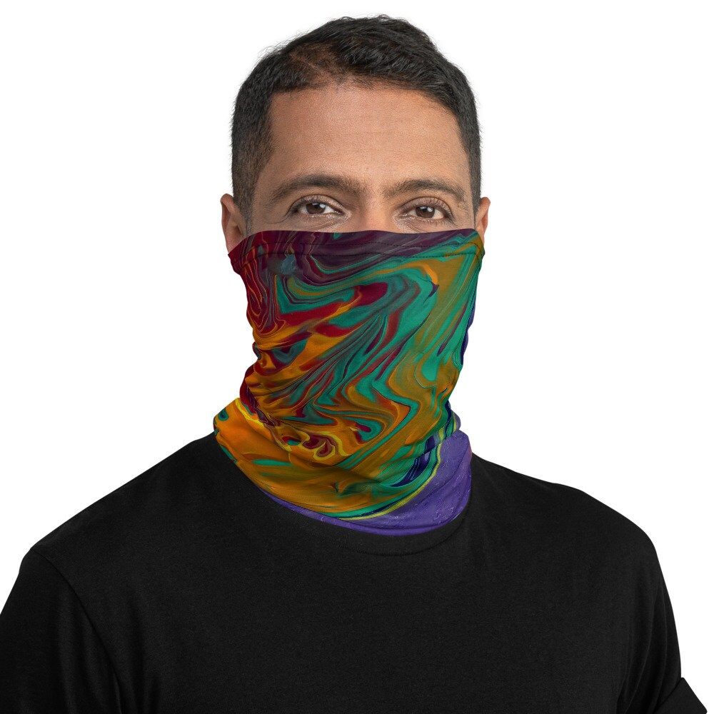 Halstuch, Gesichtsmasken, Stirnbänder, Halswärmer, Bandana, Einzigartiges Design, Armband, Abstrakt, Kunst, Blau, Lila, Grün, Orange, Regenbogen Halstuch, Gesichtsmasken, Stirnbänder, Halswärmer, Bandana, Einzigartiges Design, Armband, Abstrakt, Kunst, Blau, Lila, Grün, Orange, Regenbogen von Etsy - DistortedRainbowsArt