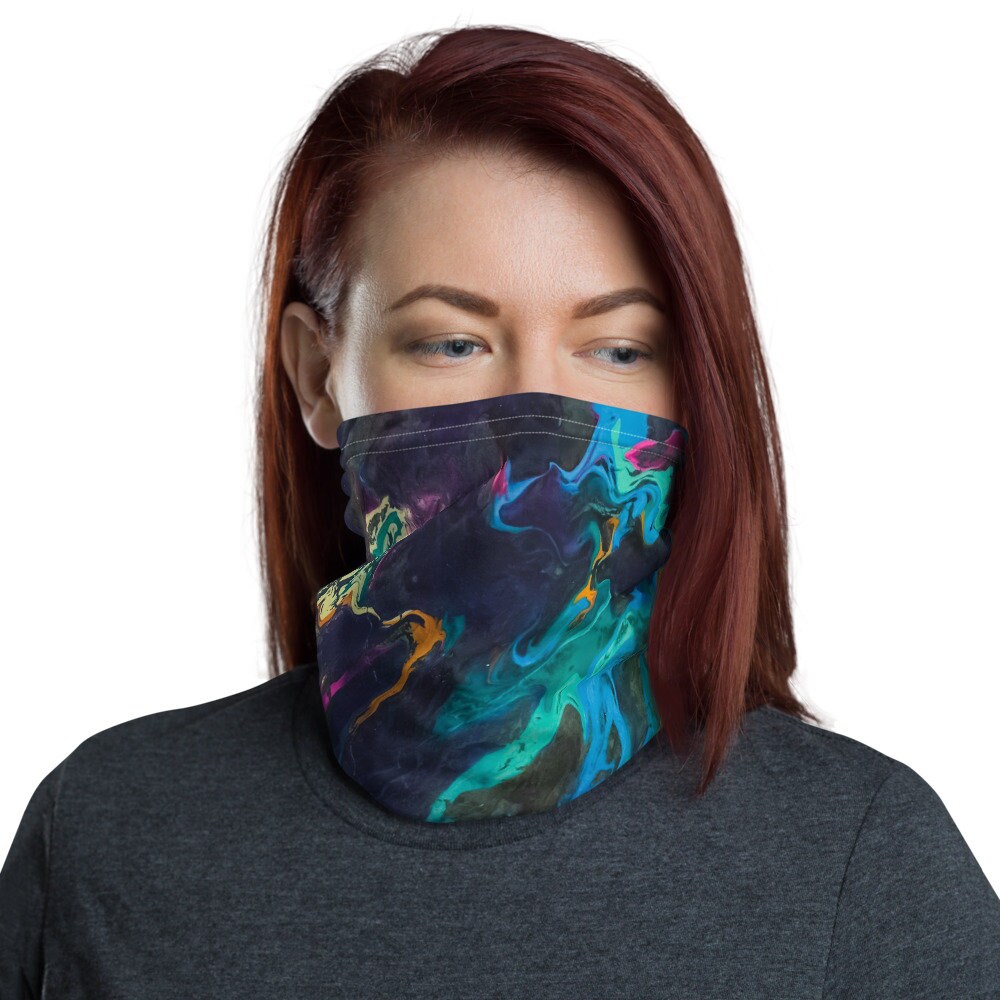 Halstuch, Gesichtsmasken, Stirnbänder, Halswärmer, Bandana, Einzigartiges Design, Armband, Abstrakt, Kunst, Blau, Rosa, Grün, Bunt Halstuch, Gesichtsmasken, Stirnbänder, Halswärmer, Bandana, Einzigartiges Design, Armband, Abstrakt, Kunst, Blau, Rosa, Grün, Bunt von Etsy - DistortedRainbowsArt